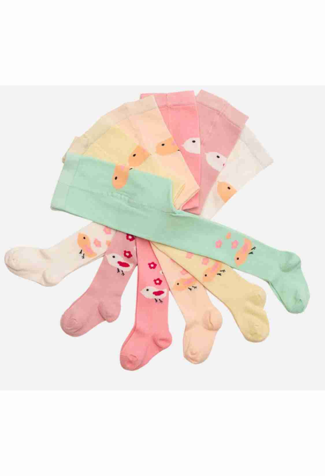 Underwear - Socks - Pajamas - Toptan 6'lı Bebek Külotlu Çorap 1064-KKLT-007-21(0-6) - Brand: Defne - Kids & Bby Clothes From TheBS Kids Turkey