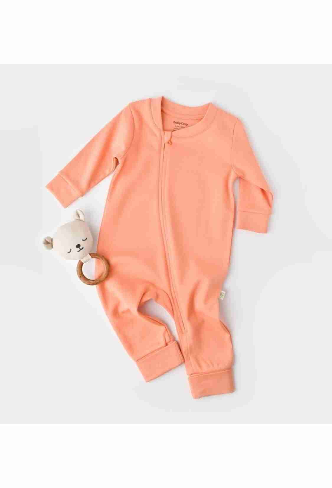 Baby Rompers and Overalls - Toptan Bebek %100 Organik Pamuk Fermuarlı Tulum Baby Cosy 2022-CSY3038 - Brand: BabyCosy - Kids & Bby Clothes From TheBS Kids Turkey