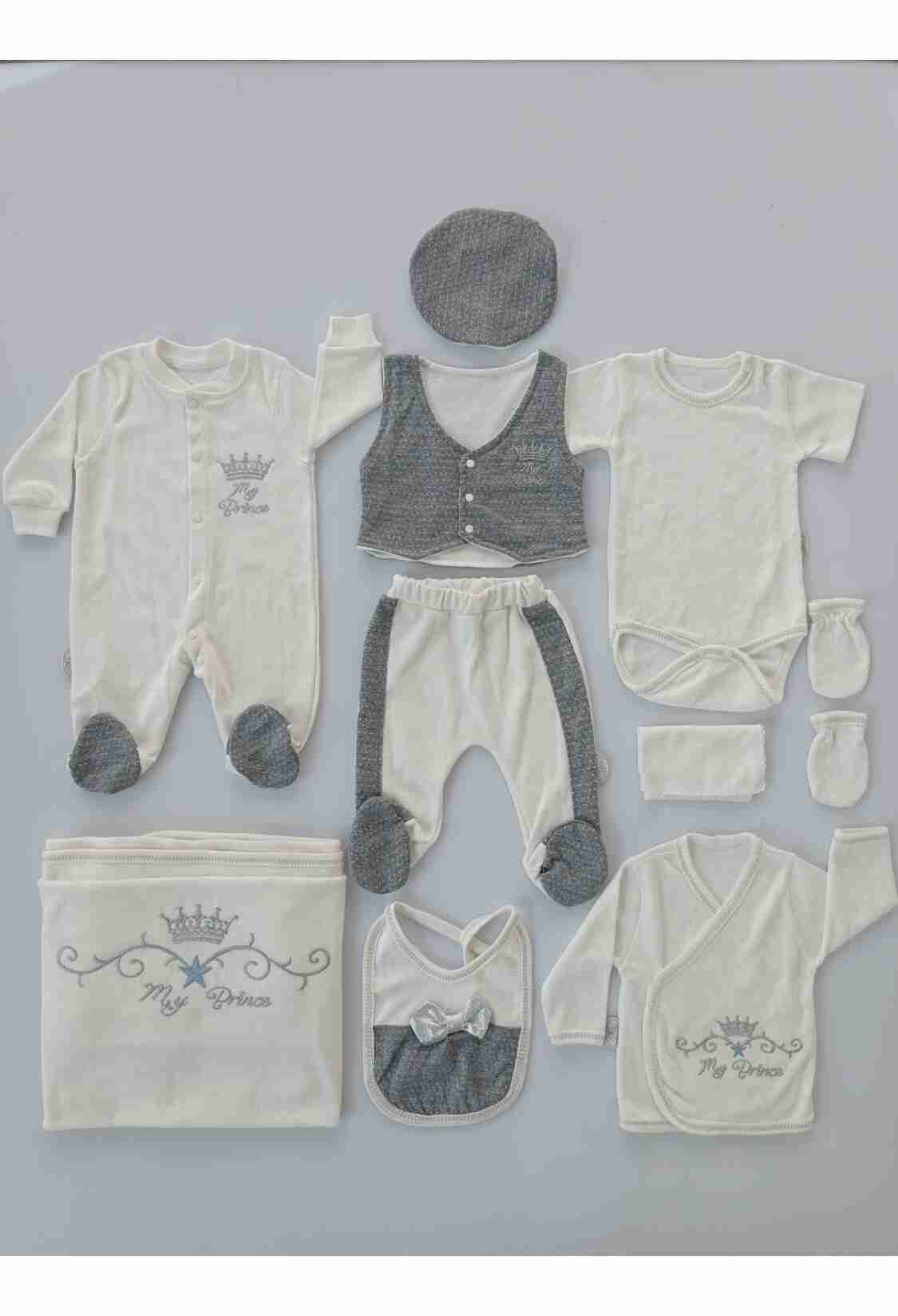 Baby Sets - Toptan Bebek 10'lu Yenidoğan Takım 0-3M 1074 - 05 - Brand: Tomuycuk - Kids & Bby Clothes From TheBS Kids Turkey