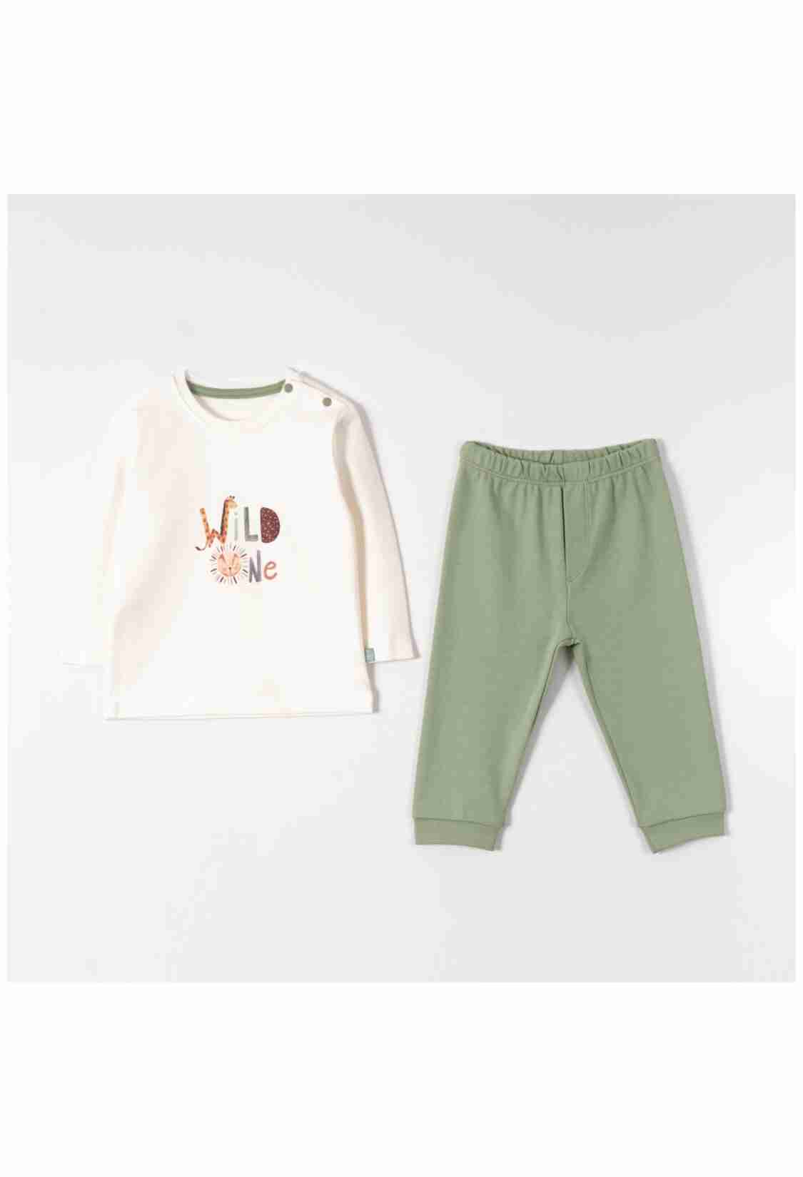 Baby Sets - Toptan Bebek 2'li Badi ve Pantolon Takım 9-24M 2030-6399 - Brand: Pambuliq - Kids & Bby Clothes From TheBS Kids Turkey