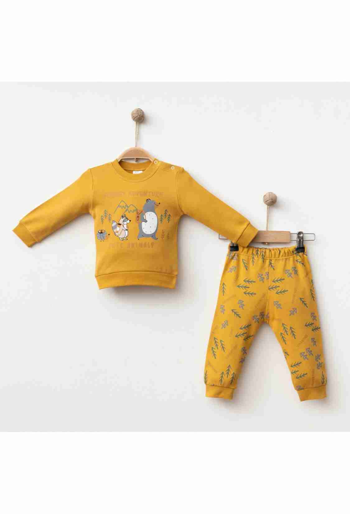 Baby Sets - Toptan Bebek 2'li Badi ve Pantolon Takımı 6-18M 2043-002040 - Brand: Gümüş Baby - Kids & Bby Clothes From TheBS Kids Turkey