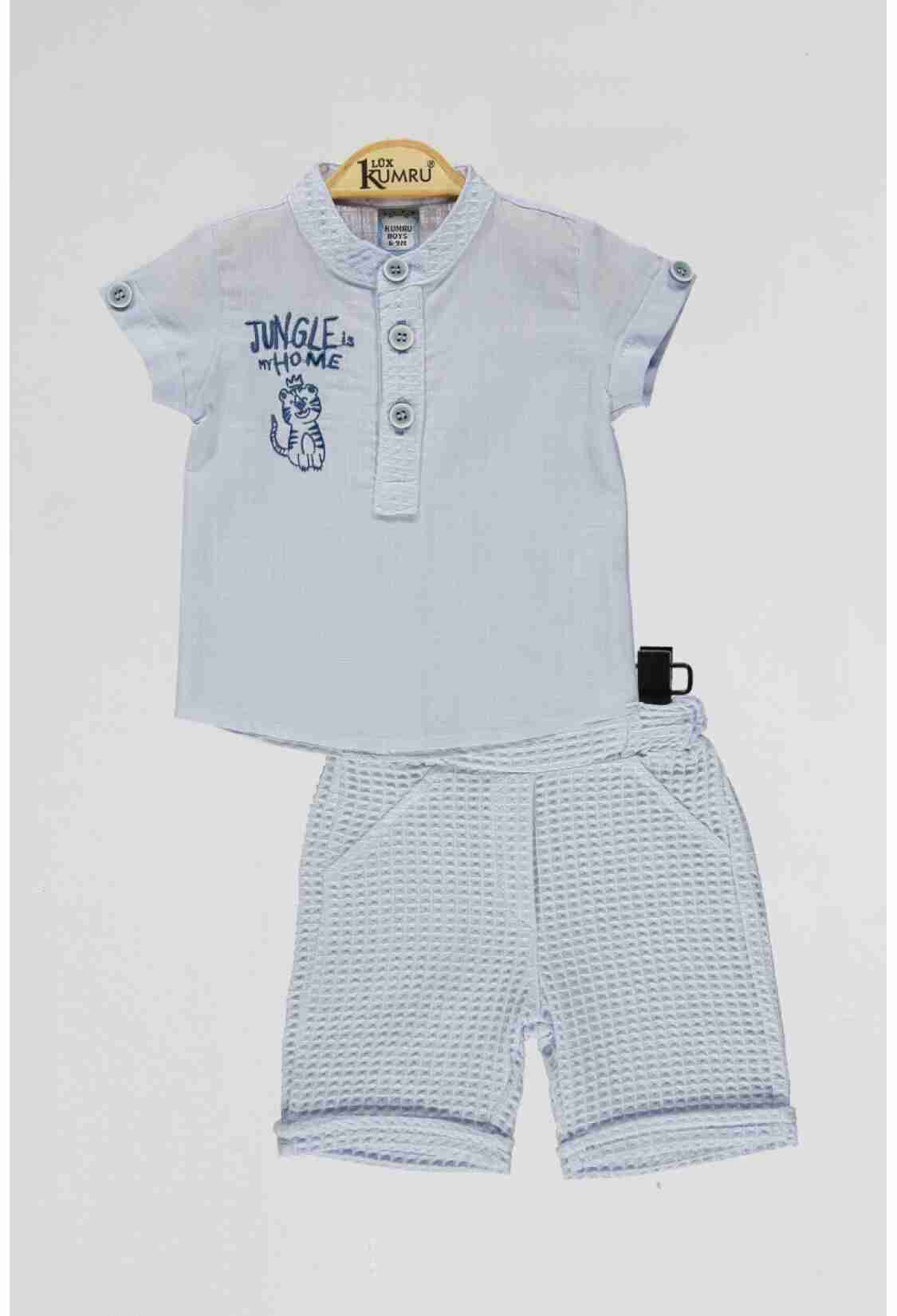 Baby Sets - Toptan Bebek 2'li Gömlek ve Şort Takım 6-18M 1075-4066 - Brand: Kumru Bebe - Kids & Bby Clothes From TheBS Kids Turkey