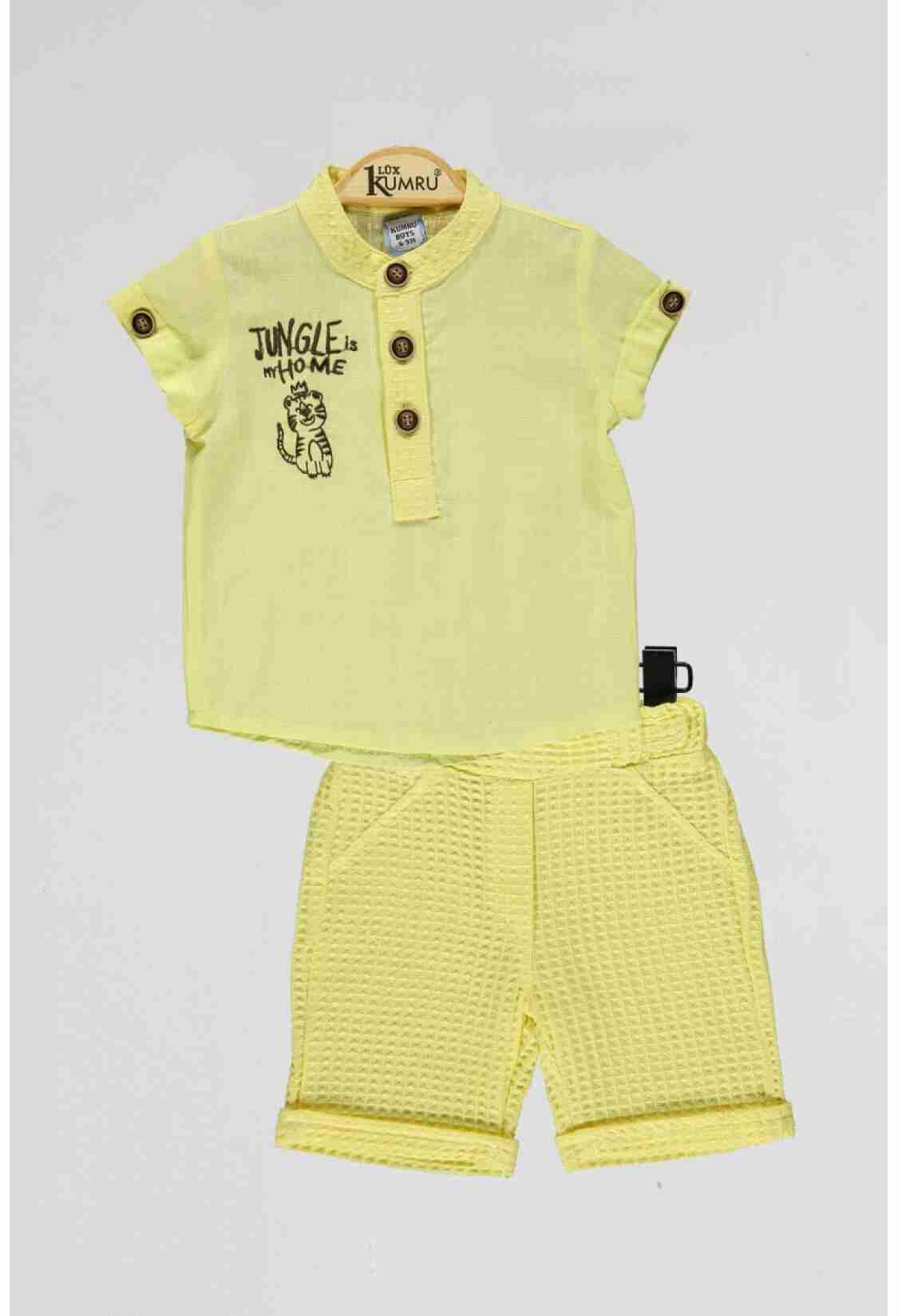 Baby Sets - Toptan Bebek 2'li Gömlek ve Şort Takım 6-18M 1075-4066 - Brand: Kumru Bebe - Kids & Bby Clothes From TheBS Kids Turkey