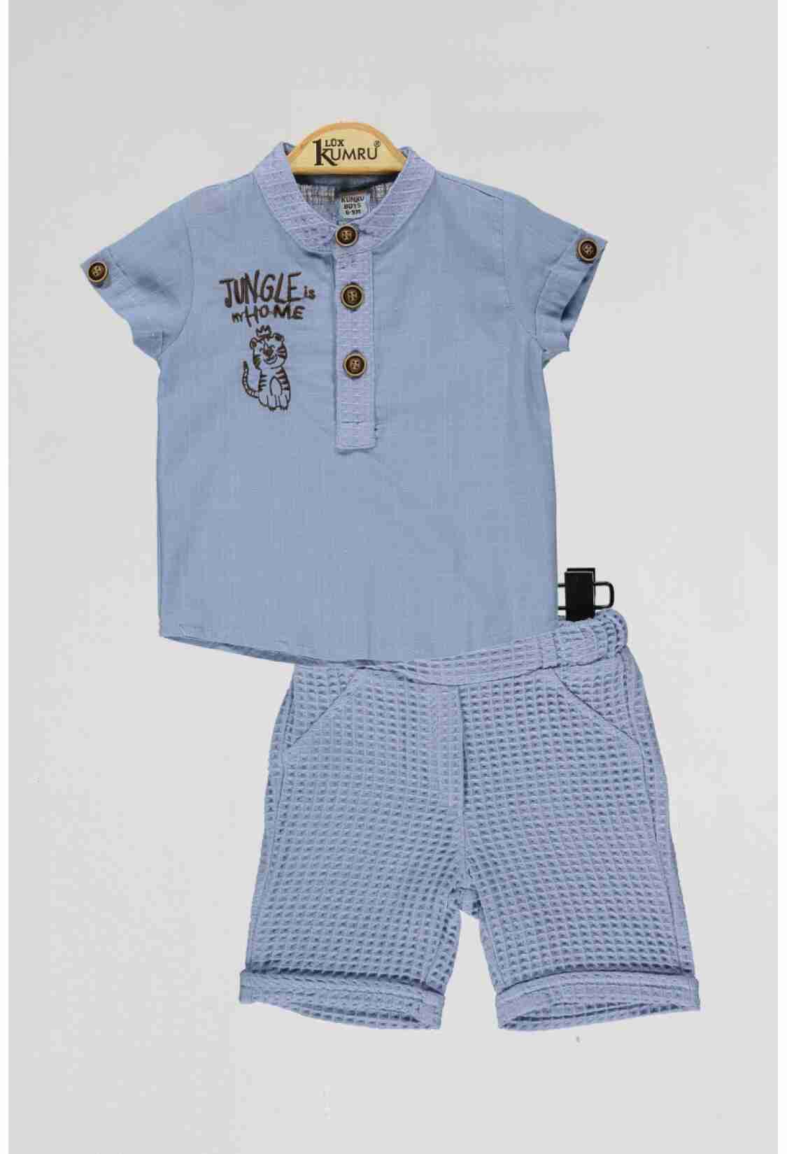 Baby Sets - Toptan Bebek 2'li Gömlek ve Şort Takım 6-18M 1075-4066 - Brand: Kumru Bebe - Kids & Bby Clothes From TheBS Kids Turkey