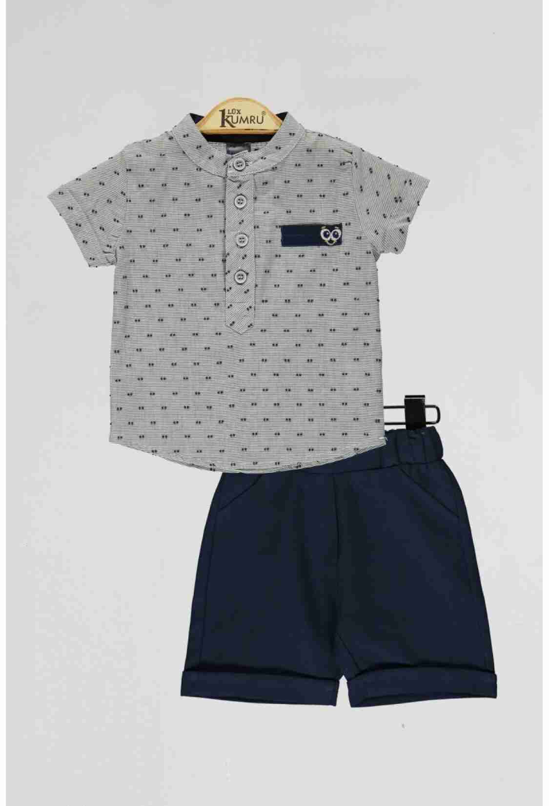 Baby Sets - Toptan Bebek 2'li Gömlek ve Şort Takım 6-18M 1075-4083 - Brand: Kumru Bebe - Kids & Bby Clothes From TheBS Kids Turkey