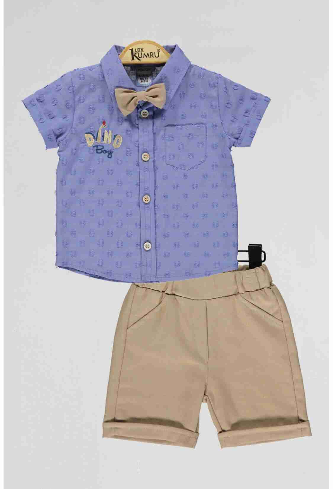 Baby Sets - Toptan Bebek 2'li Gömlek ve Şort Takım 6-18M 1075-4091 - Brand: Kumru Bebe - Kids & Bby Clothes From TheBS Kids Turkey