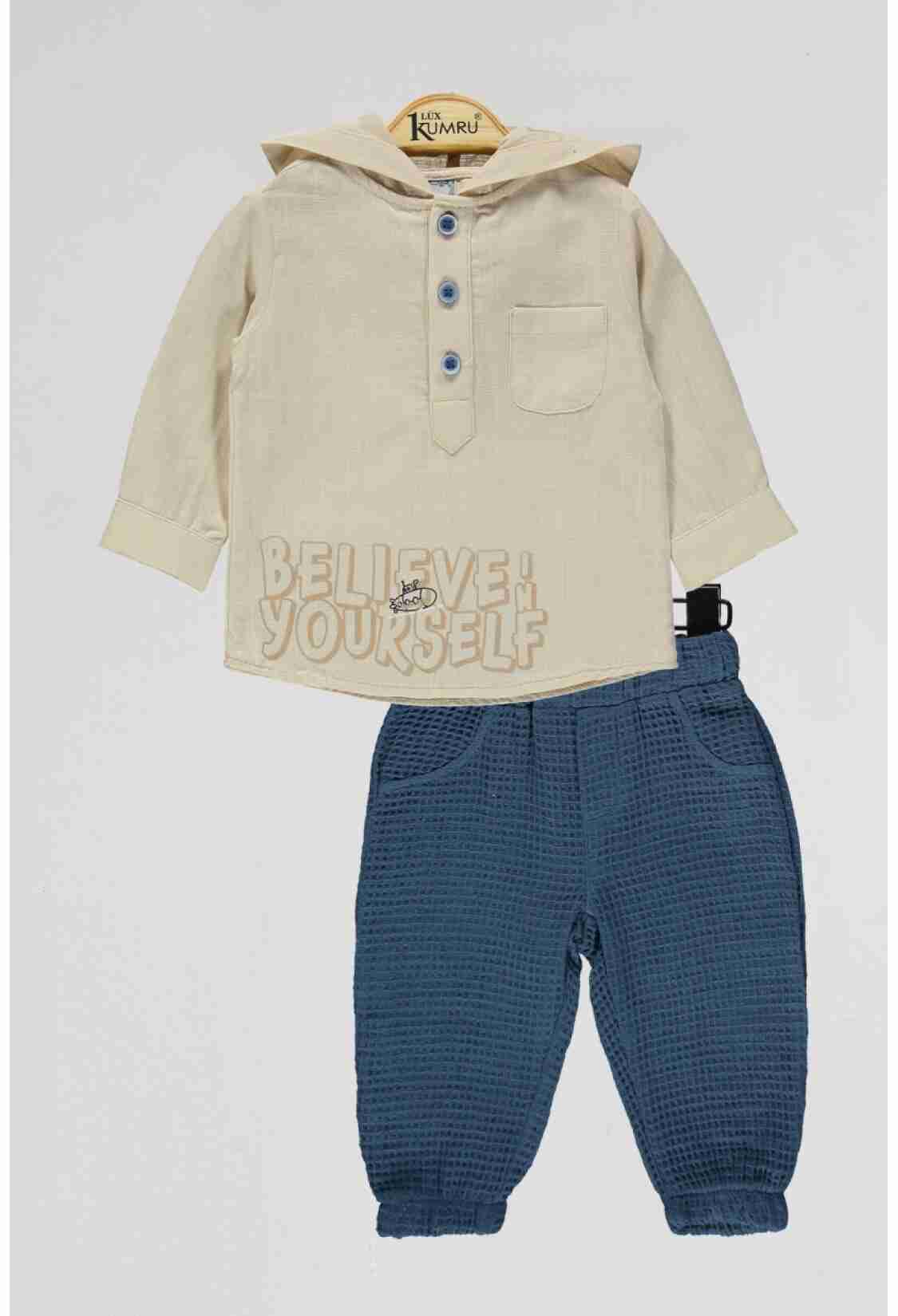 Baby Sets - Toptan Bebek 2'li Gömlek ve Şort Takım 6-18M 1075-4111 - Brand: Kumru Bebe - Kids & Bby Clothes From TheBS Kids Turkey