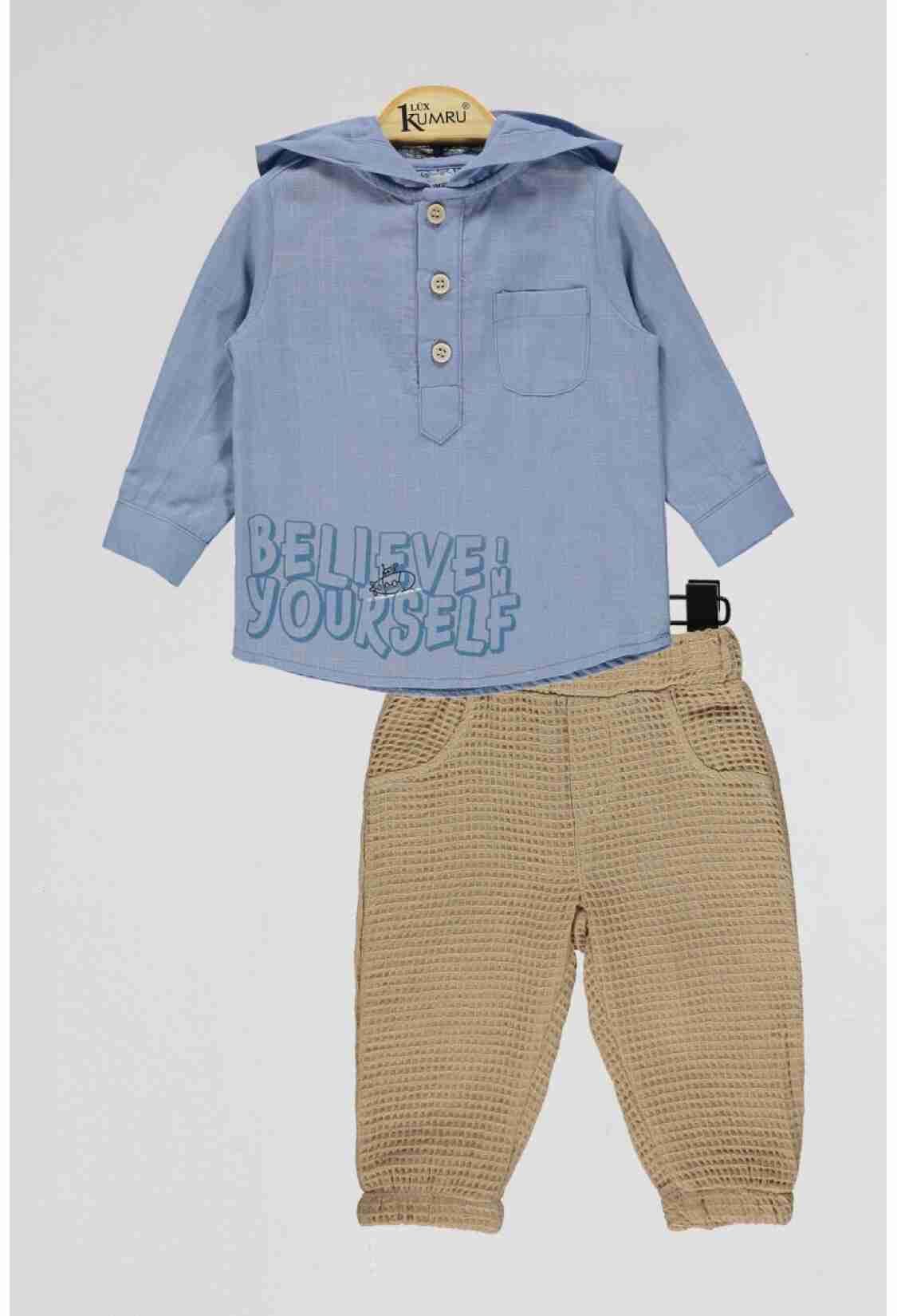 Baby Sets - Toptan Bebek 2'li Gömlek ve Şort Takım 6-18M 1075-4111 - Brand: Kumru Bebe - Kids & Bby Clothes From TheBS Kids Turkey