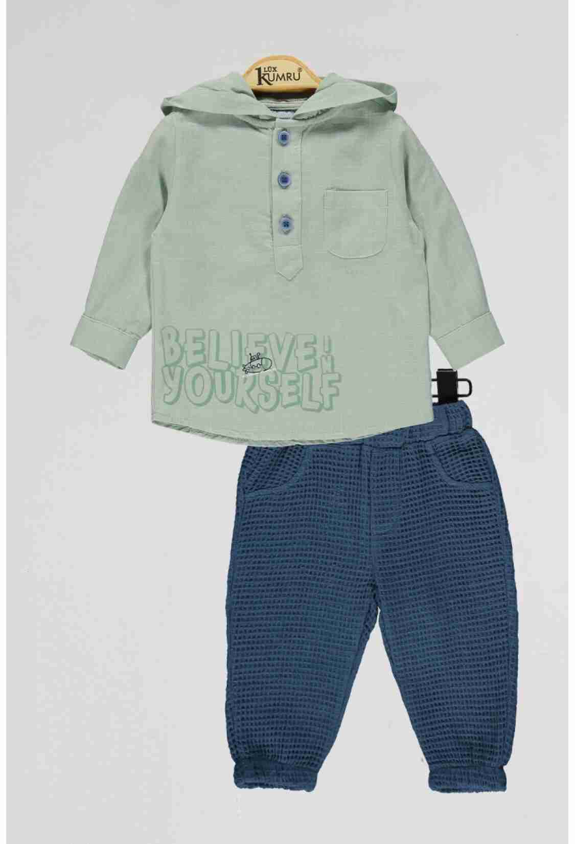 Baby Sets - Toptan Bebek 2'li Gömlek ve Şort Takım 6-18M 1075-4111 - Brand: Kumru Bebe - Kids & Bby Clothes From TheBS Kids Turkey