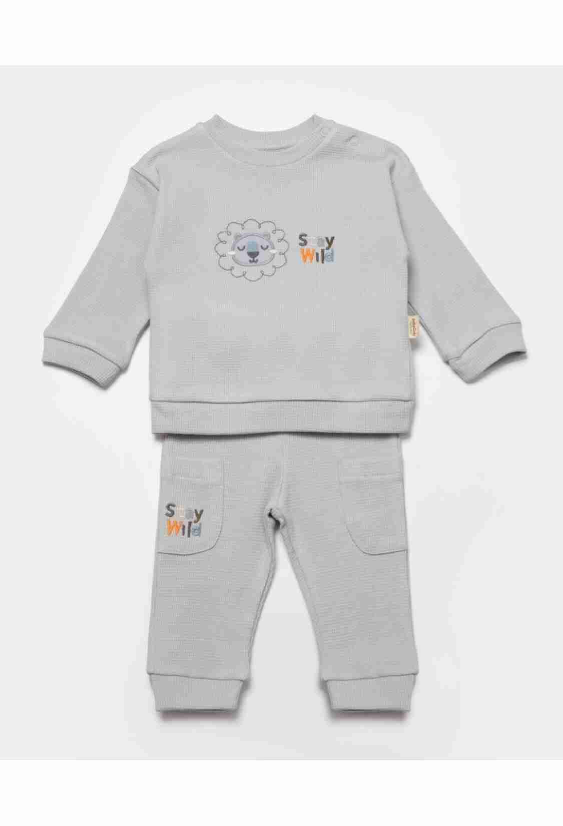 Baby Sets - Toptan Bebek 2'li Sweatshirt ve Pantolon Takımı 3-24M 2022-CSYW1024 - Brand: BabyCosy - Kids & Bby Clothes From TheBS Kids Turkey