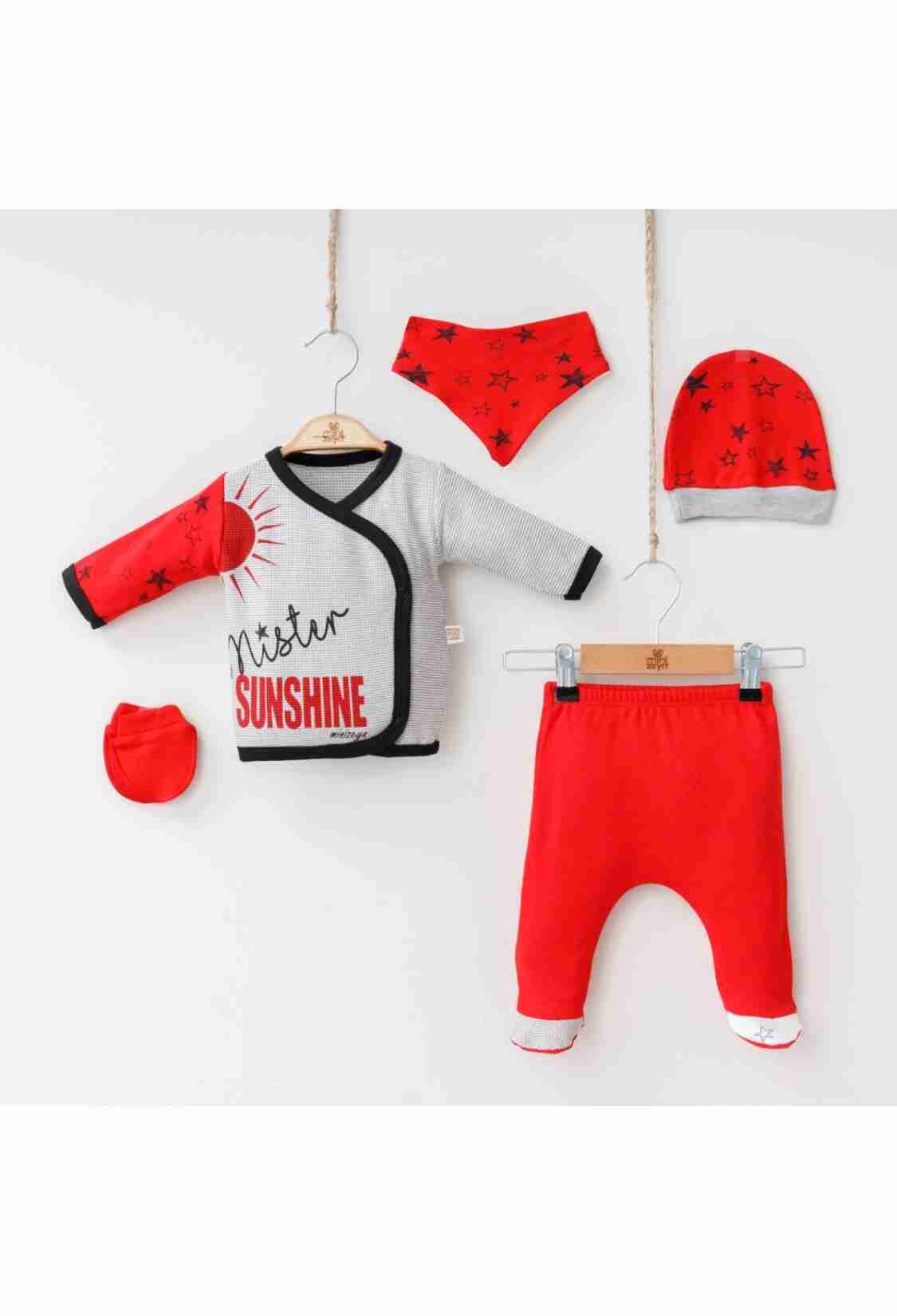 Baby Sets - Toptan Bebek 5'li Yenidoğan Takım 0-3M 2014-5550 - Brand: Minizeyn - Kids & Bby Clothes From TheBS Kids Turkey