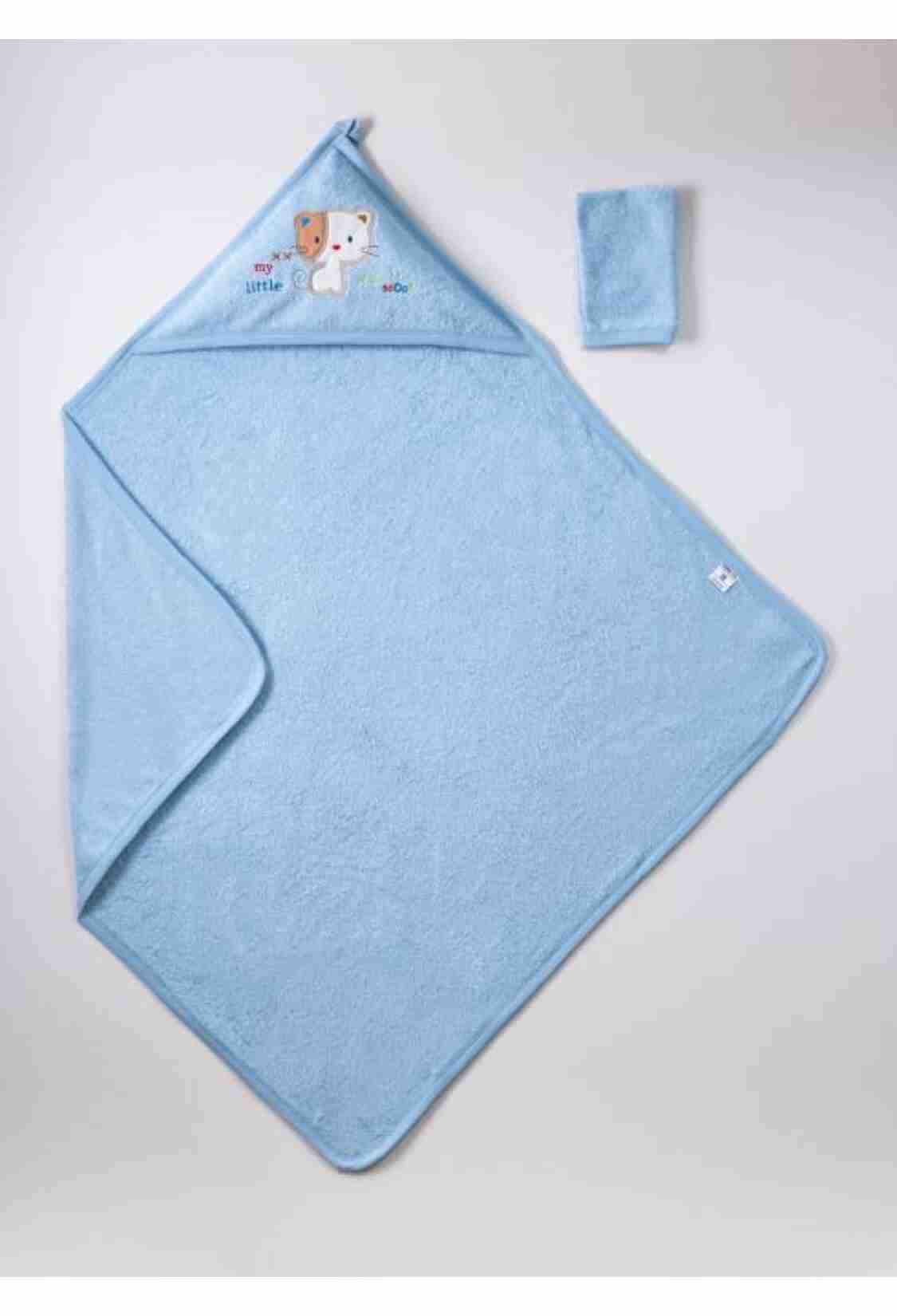 Towel and Bathrobe - Toptan Bebek Banyo Havlusu 100x100 1072-360 - Brand: Ramel Kids - Kids & Bby Clothes From TheBS Kids Turkey