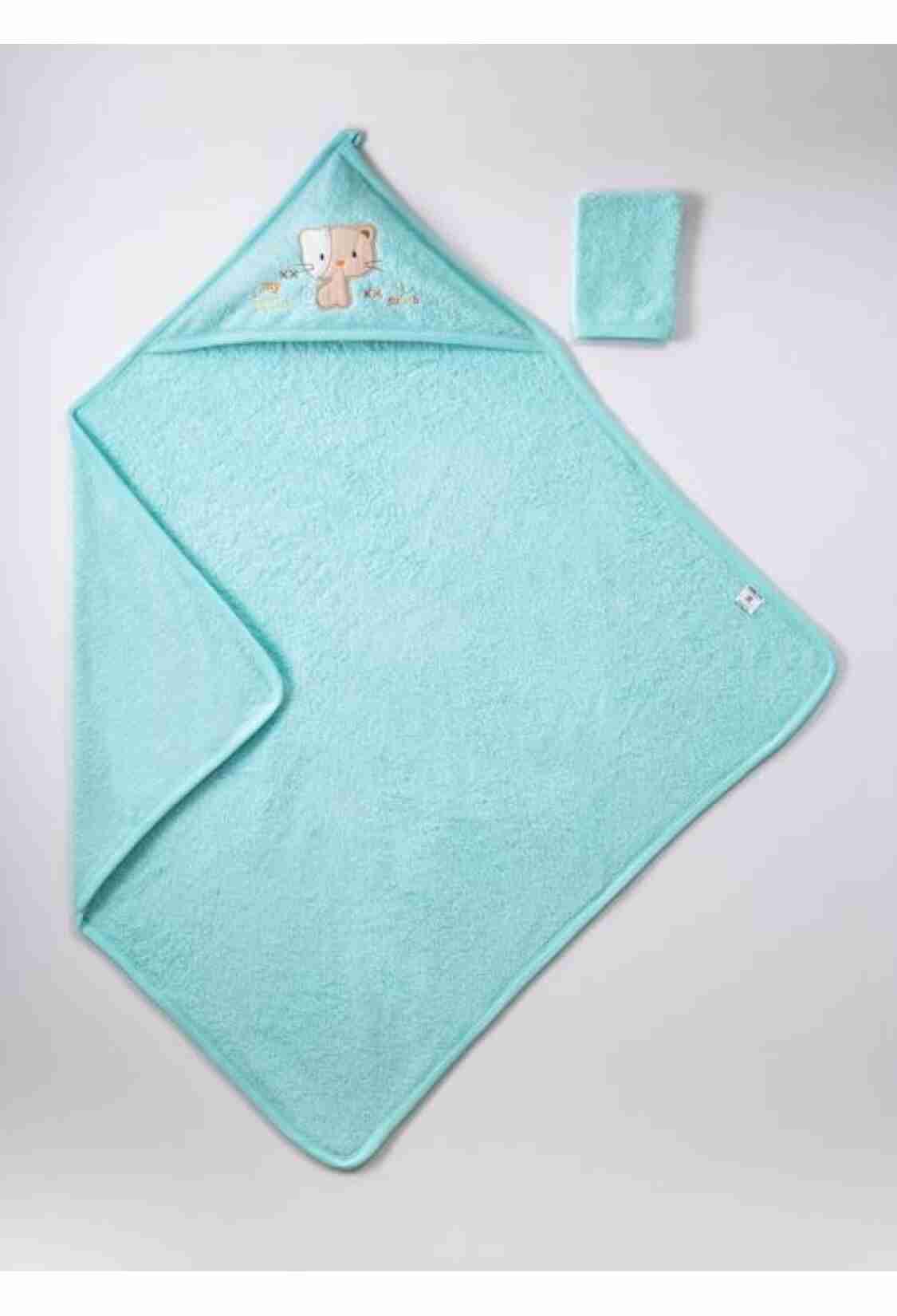 Towel and Bathrobe - Toptan Bebek Banyo Havlusu 100x100 1072-360 - Brand: Ramel Kids - Kids & Bby Clothes From TheBS Kids Turkey