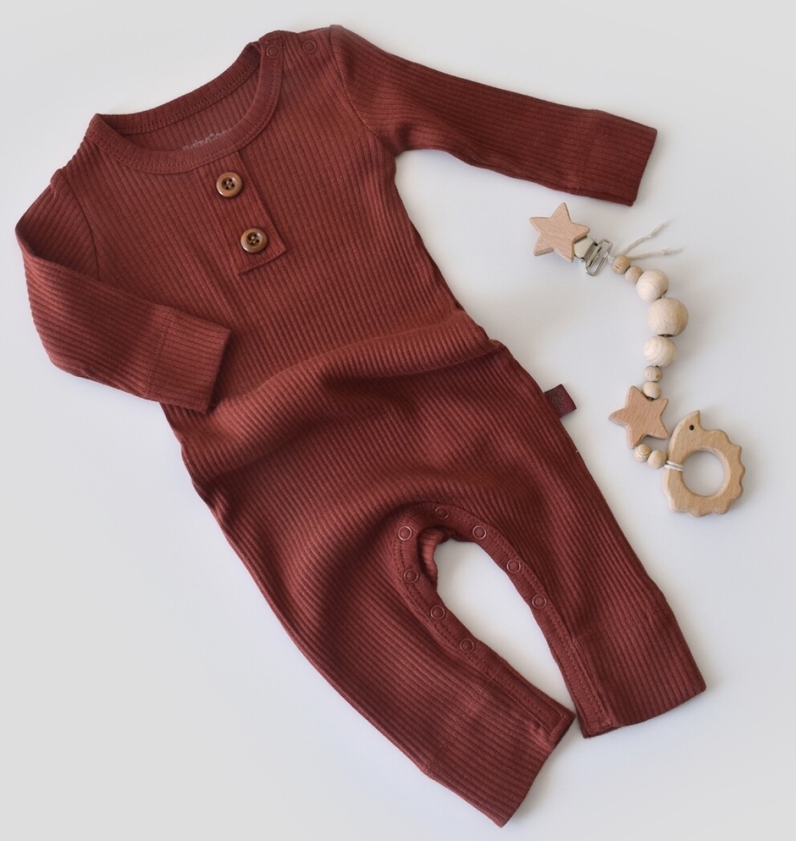 Baby Rompers and Overalls - Toptan Bebek Modal Uzun Kollu Tulum 3-24M Baby Cosy 2022-CSYM11409 - Brand: BabyCosy - Kids & Bby Clothes From TheBS Kids Turkey