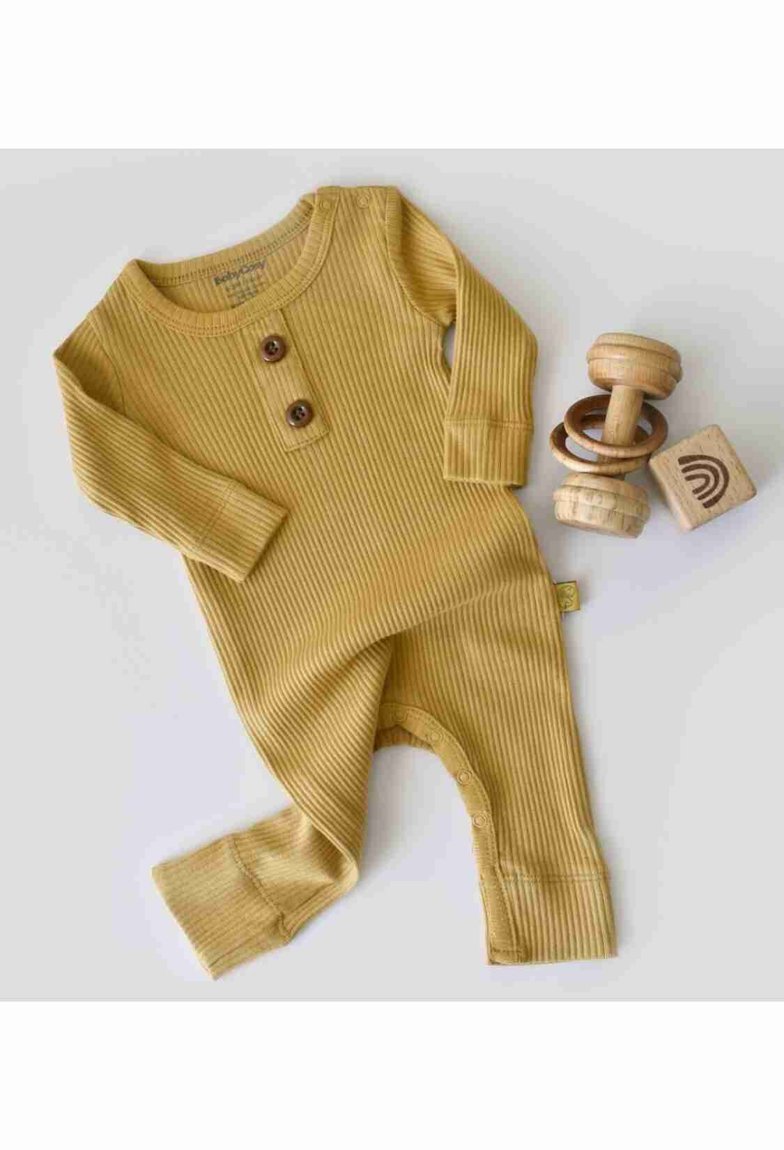 Baby Rompers and Overalls - Toptan Bebek Modal Uzun Kollu Tulum 3-24M Baby Cosy 2022-CSYM11413 - Brand: BabyCosy - Kids & Bby Clothes From TheBS Kids Turkey