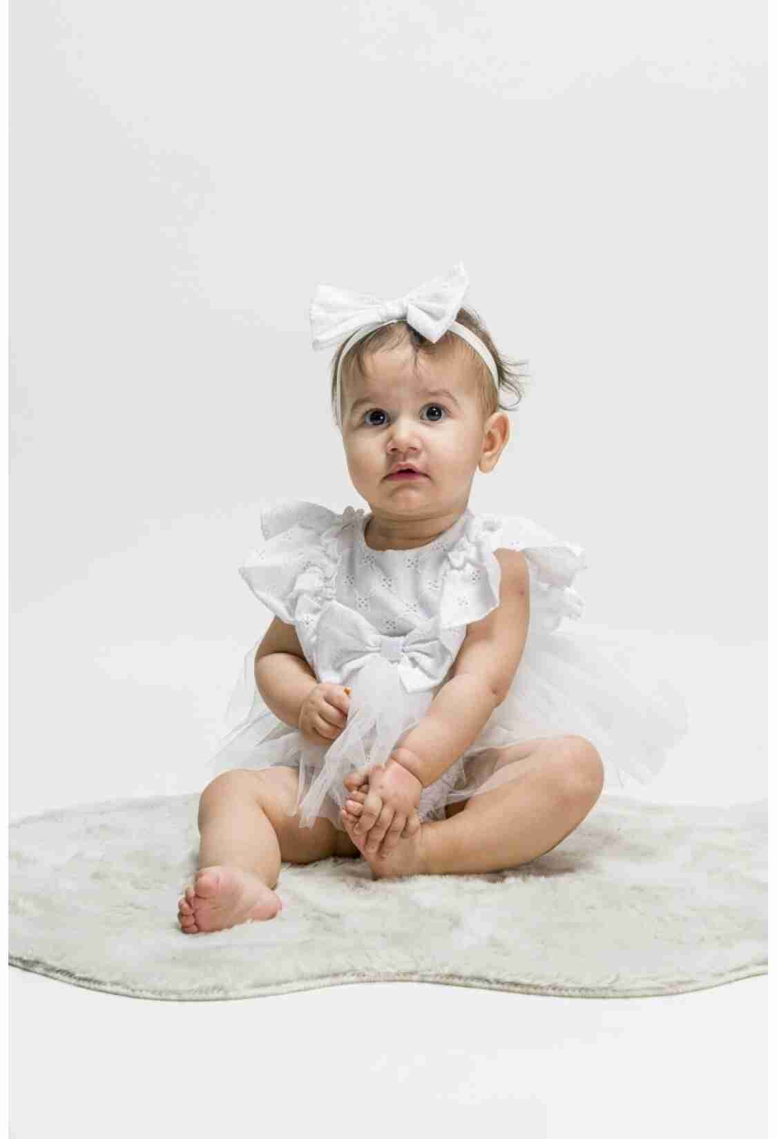 Baby Rompers and Overalls - Toptan Bebek Tüllü Tulum 3-12M 1022-23138 - Brand: Wecan - Kids & Bby Clothes From TheBS Kids Turkey