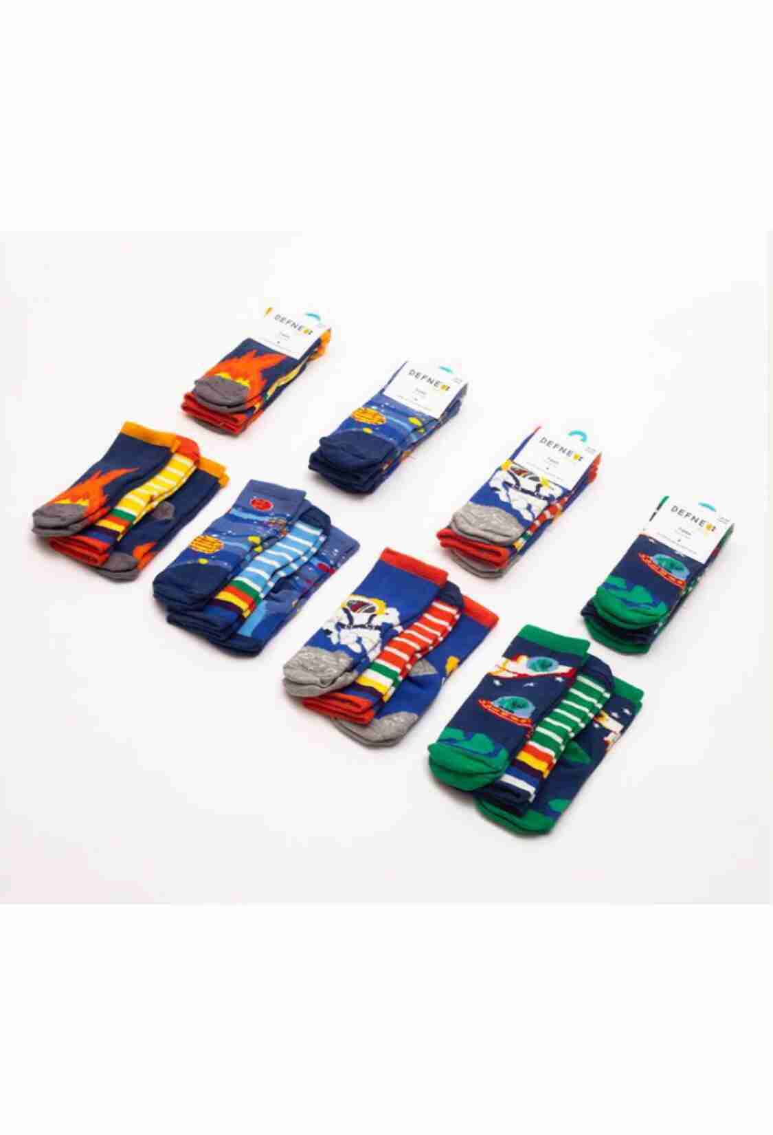 Underwear - Socks - Pajamas - Toptan Erkek Bebek 24 Çift Çorap 1064-DFN3-E014-22(6-12) - Brand: Defne - Kids & Bby Clothes From TheBS Kids Turkey