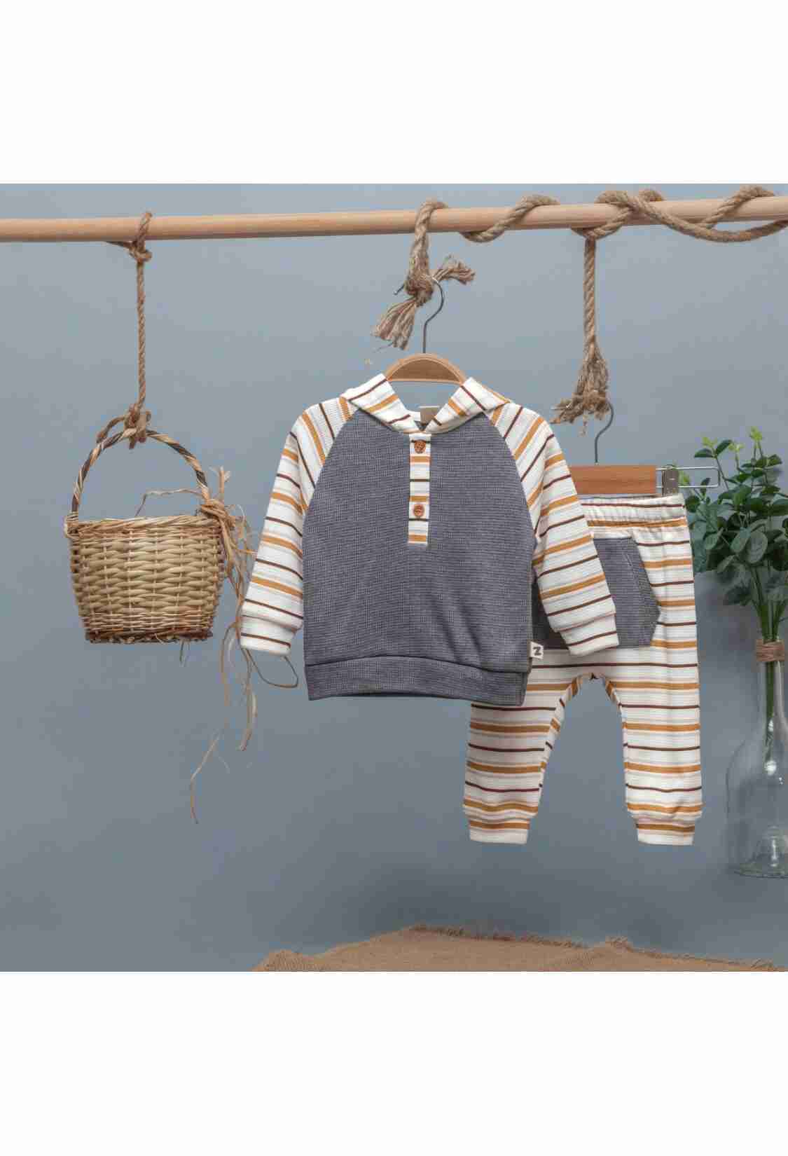 Baby Sets - Toptan Erkek Bebek 2'li Eşofman Takım 6-24M 1097-4745 - Brand: BabyZ - Kids & Bby Clothes From TheBS Kids Turkey