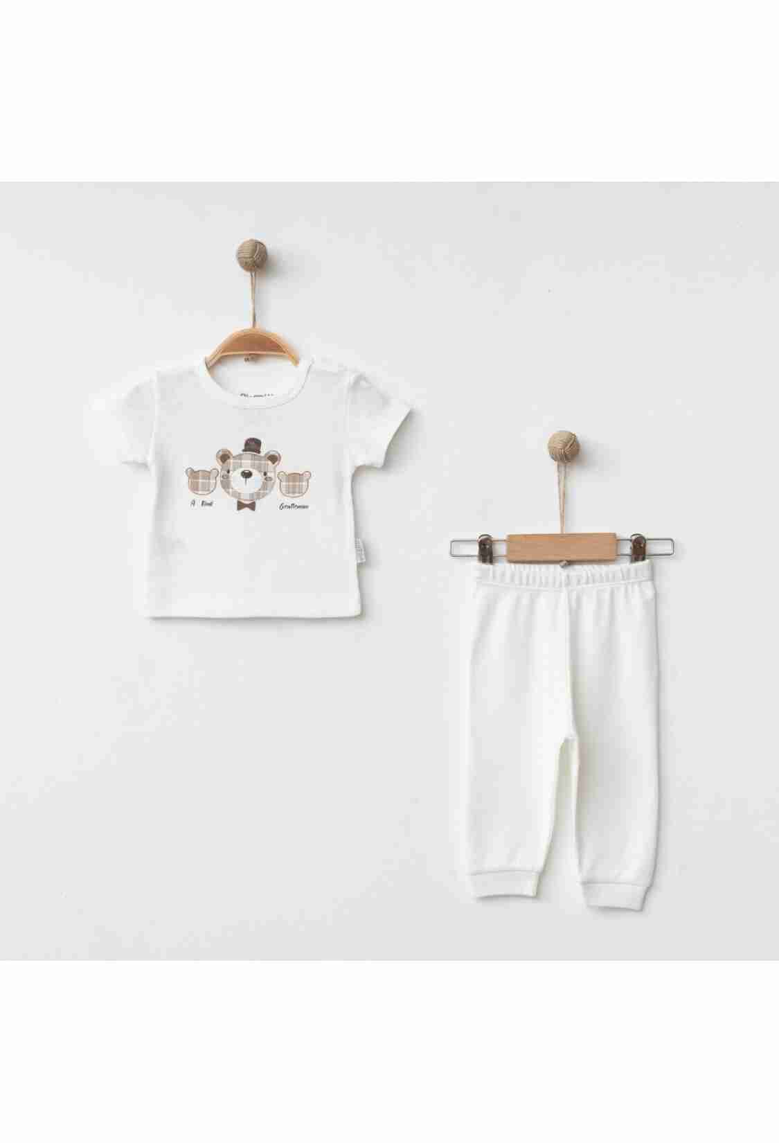 Underwear - Socks - Pajamas - Toptan Erkek Bebek 2'li Pijama Takımı 6-18M 2043-002080 - Brand: Gümüş Baby - Kids & Bby Clothes From TheBS Kids Turkey