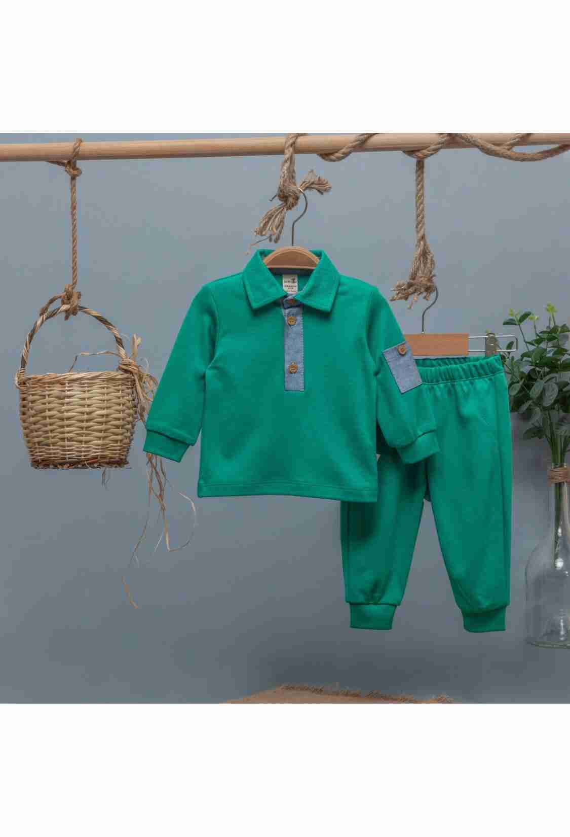 Baby Sets - Toptan Erkek Bebek 2'li Takım 6-24M 1097-4749 - Brand: BabyZ - Kids & Bby Clothes From TheBS Kids Turkey