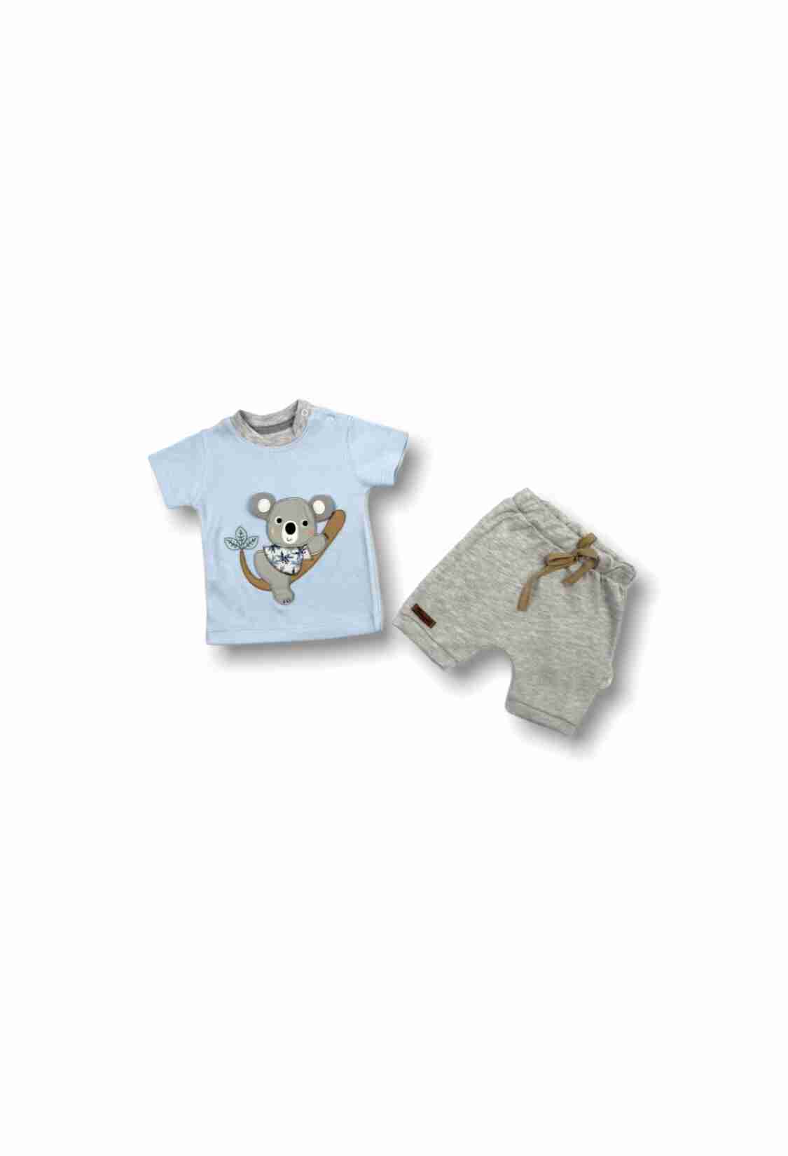 Baby Tops - Toptan Erkek Bebek 2'li Tişört ve Şort Takım 1-12M 1074 - 03 - Brand: Tomuycuk - Kids & Bby Clothes From TheBS Kids Turkey