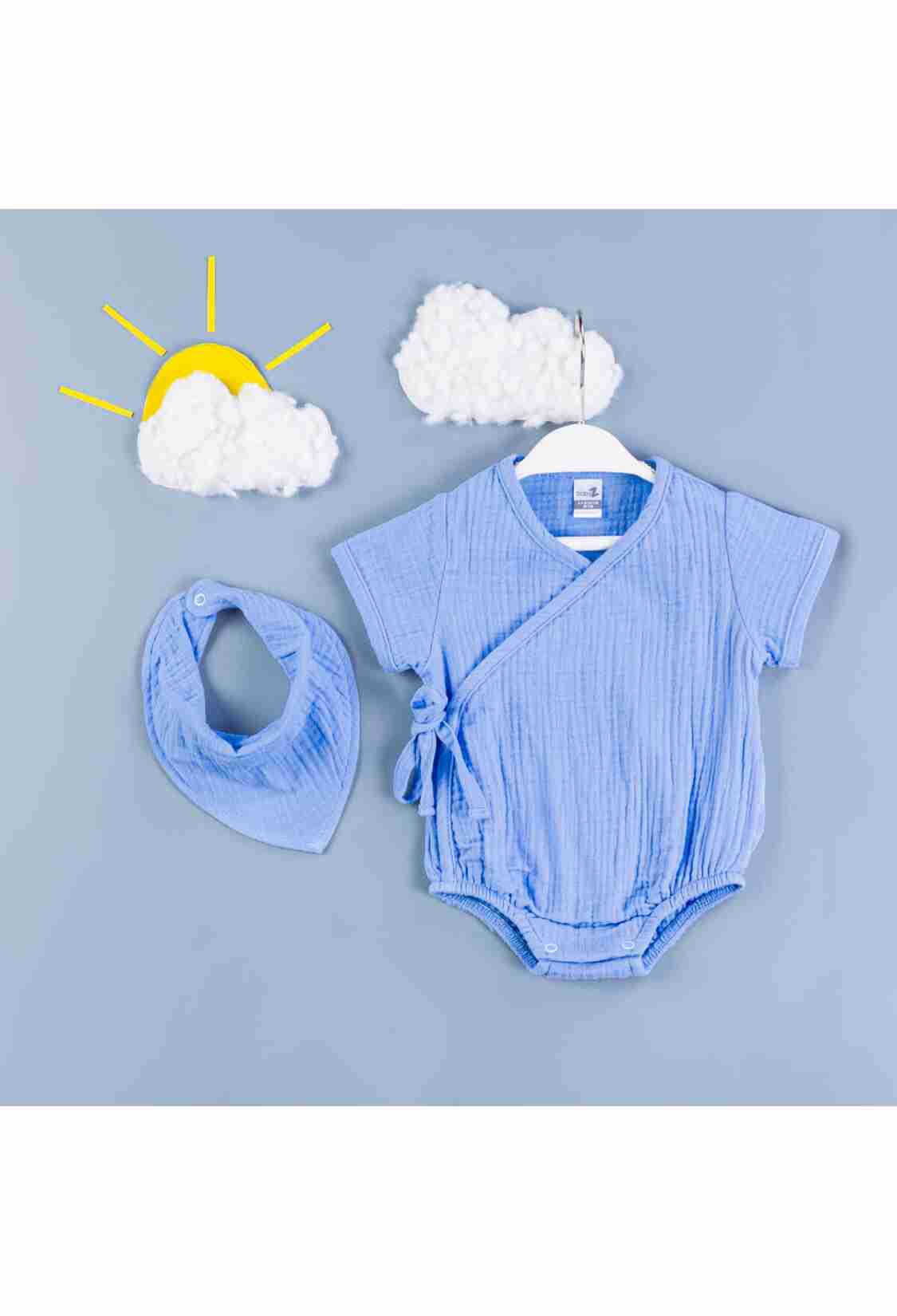 Baby Sets - Toptan Erkek Bebek 2'li Zıbın Seti 0-3M 1097-4372 - Brand: BabyZ - Kids & Bby Clothes From TheBS Kids Turkey