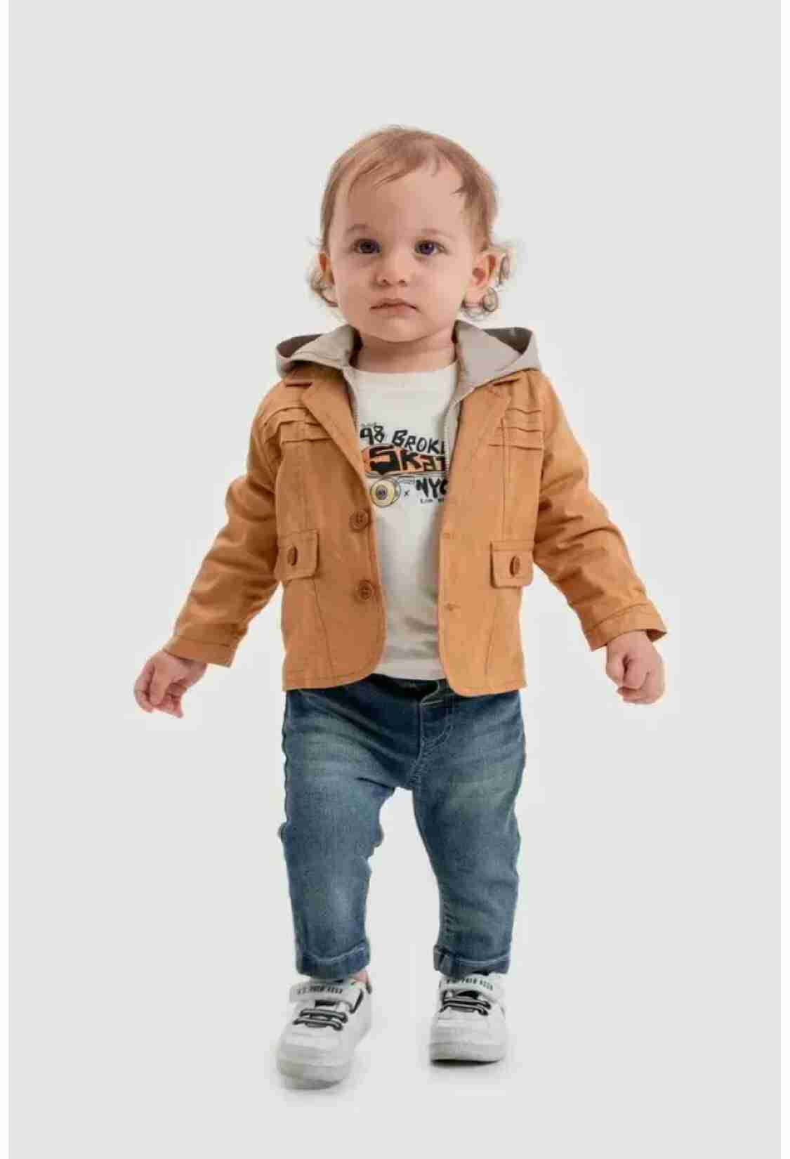 Baby Sets - Toptan Erkek Bebek 3'lü Pantolon, Ceket ve Tişört Takımı 6-24M 2035-347 - Brand: Bubbly - Kids & Bby Clothes From TheBS Kids Turkey