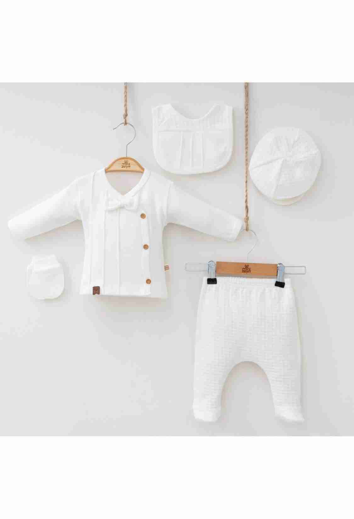 Newborn - Toptan Erkek Bebek 5'lü Yenidoğan Body Pantalon 0-3M 2014-7038 - Brand: Minizeyn - Kids & Bby Clothes From TheBS Kids Turkey