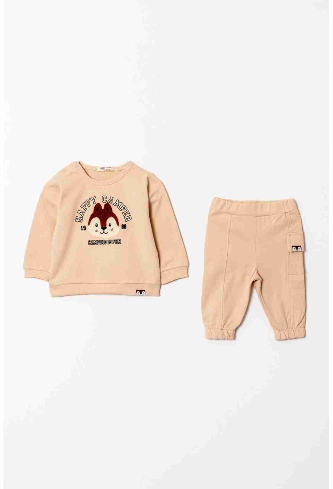 Baby Sets - Toptan Erkek Bebek Baskılı Eşofman Takımı 6-18M 1099-0805 - Brand: Tuffy - Kids & Bby Clothes From TheBS Kids Turkey