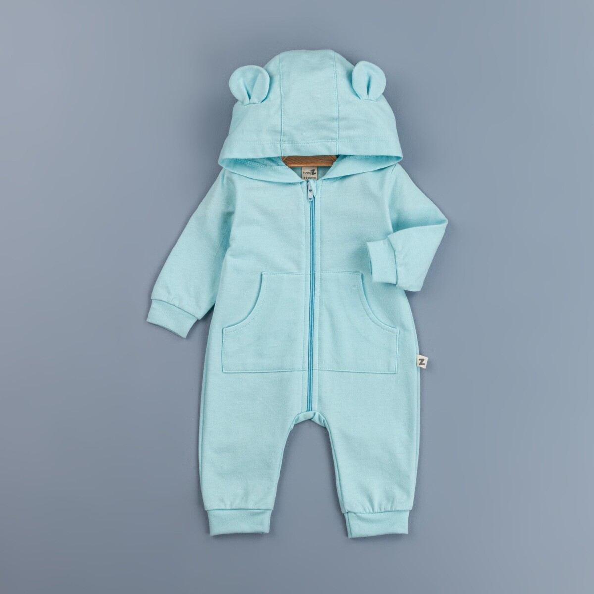 Baby Rompers and Overalls - Toptan Erkek Bebek Kapşonlu Tulum 3-12M 1097-4343 - Brand: BabyZ - Kids & Bby Clothes From TheBS Kids Turkey