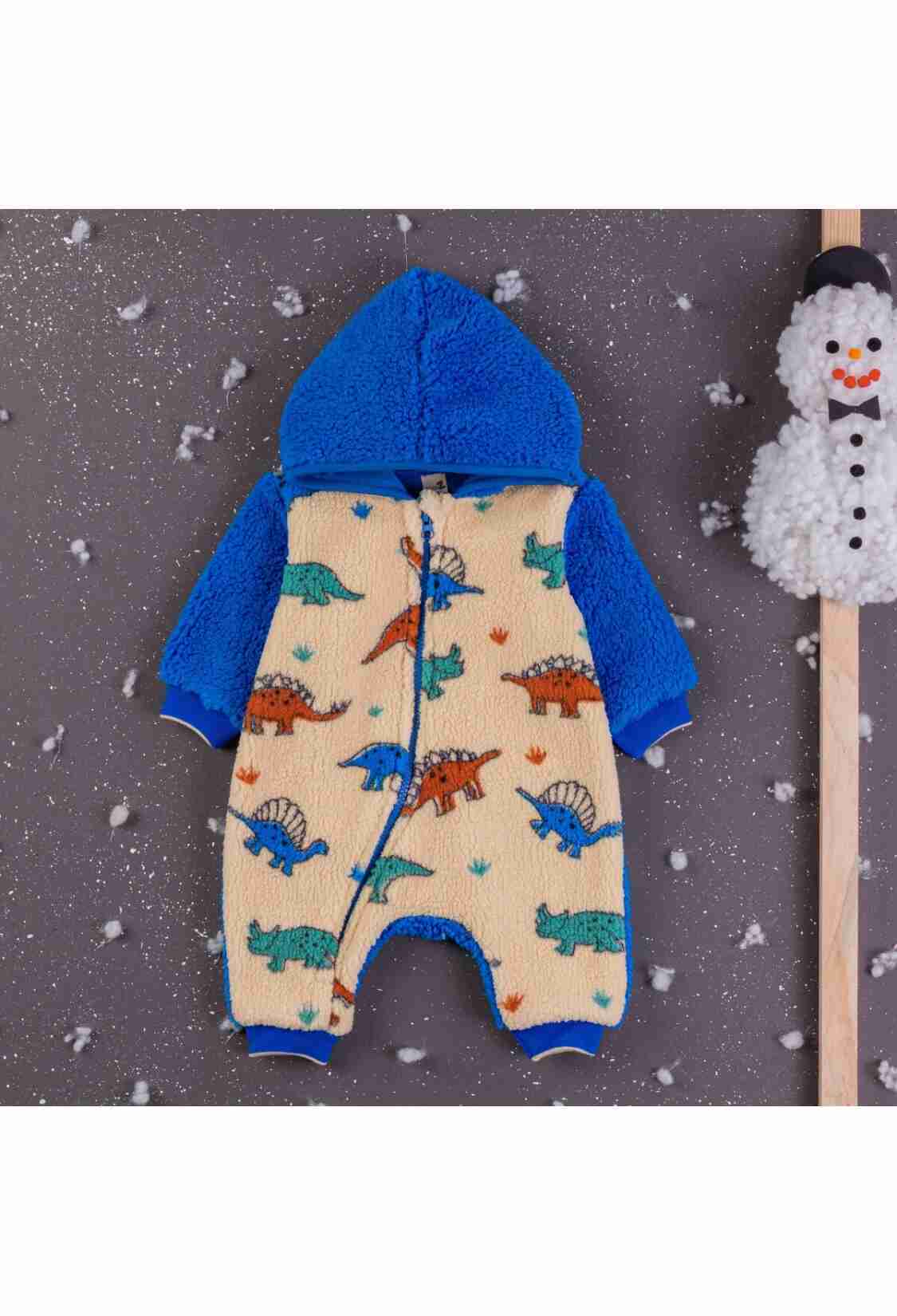 Baby Rompers and Overalls - Toptan Erkek Bebek Kapşonlu Tulum 3-12M 1097-4353 - Brand: BabyZ - Kids & Bby Clothes From TheBS Kids Turkey