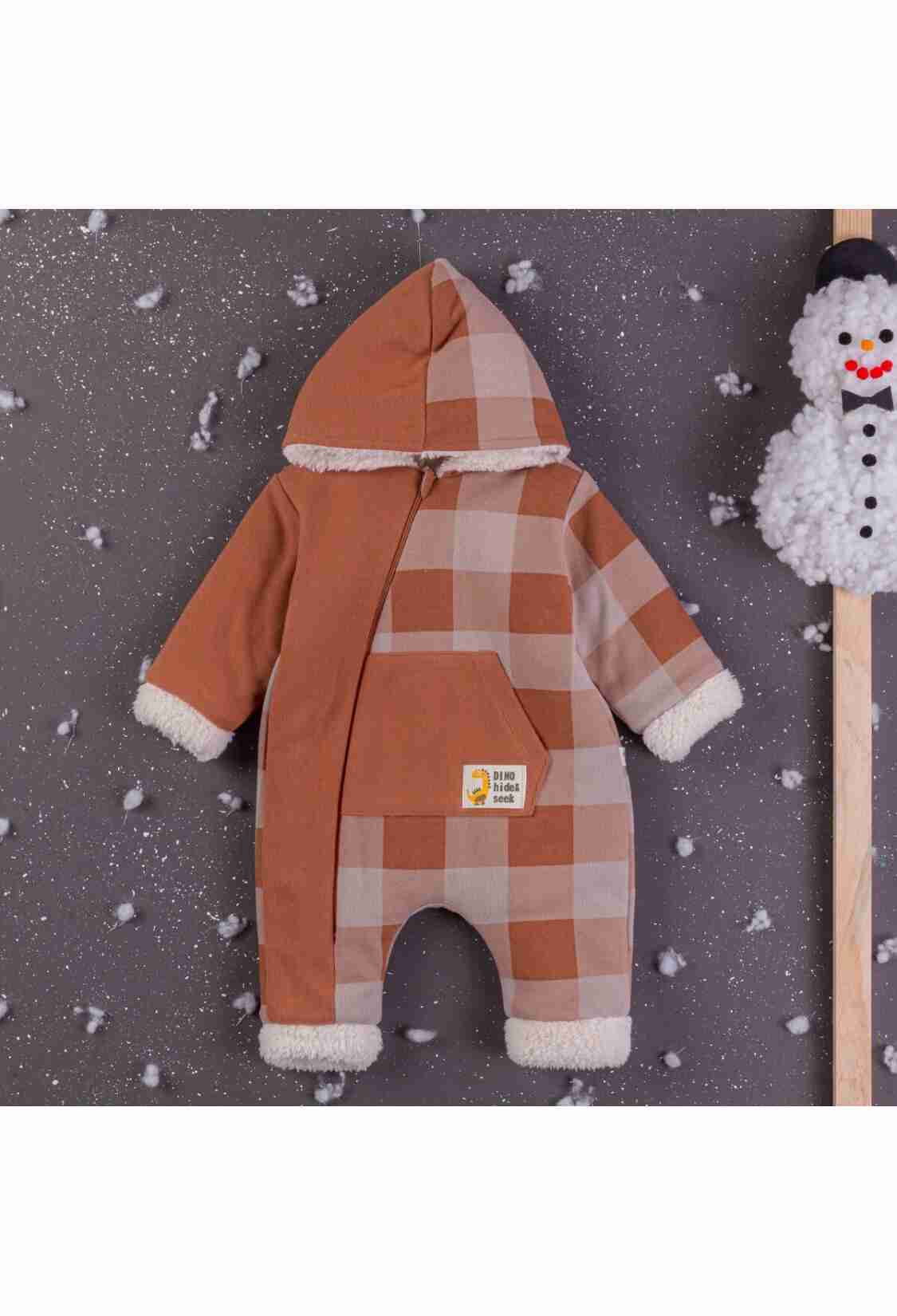 Baby Rompers and Overalls - Toptan Erkek Bebek Kapşonlu Tulum 3-12M 1097-4365 - Brand: BabyZ - Kids & Bby Clothes From TheBS Kids Turkey