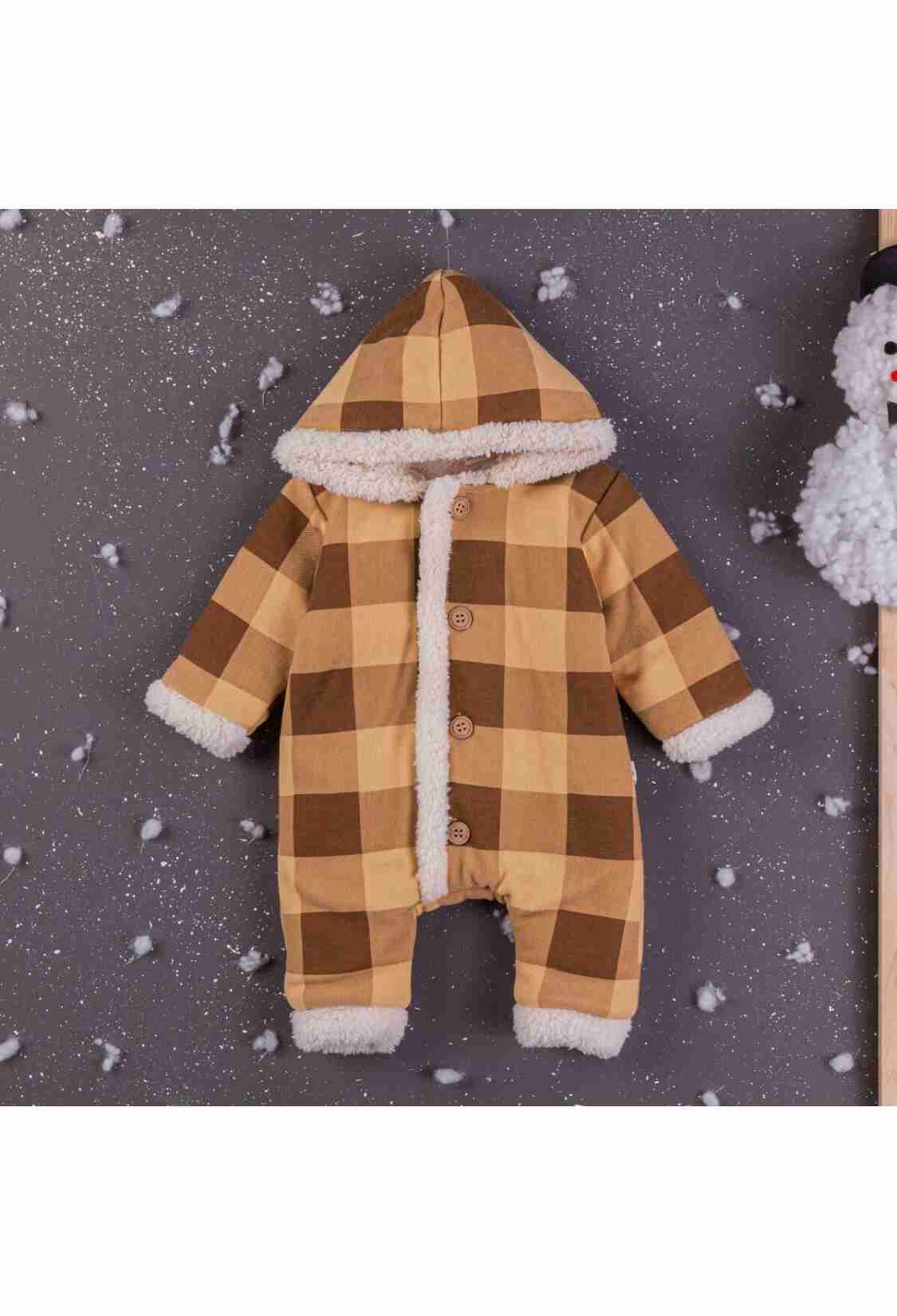 Baby Rompers and Overalls - Toptan Erkek Bebek Kapşonlu Tulum 3-12M 1097-4367 - Brand: BabyZ - Kids & Bby Clothes From TheBS Kids Turkey