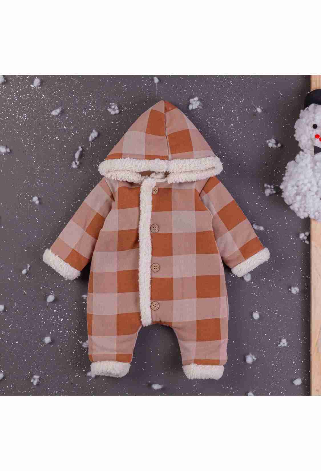 Baby Rompers and Overalls - Toptan Erkek Bebek Kapşonlu Tulum 3-12M 1097-4367 - Brand: BabyZ - Kids & Bby Clothes From TheBS Kids Turkey