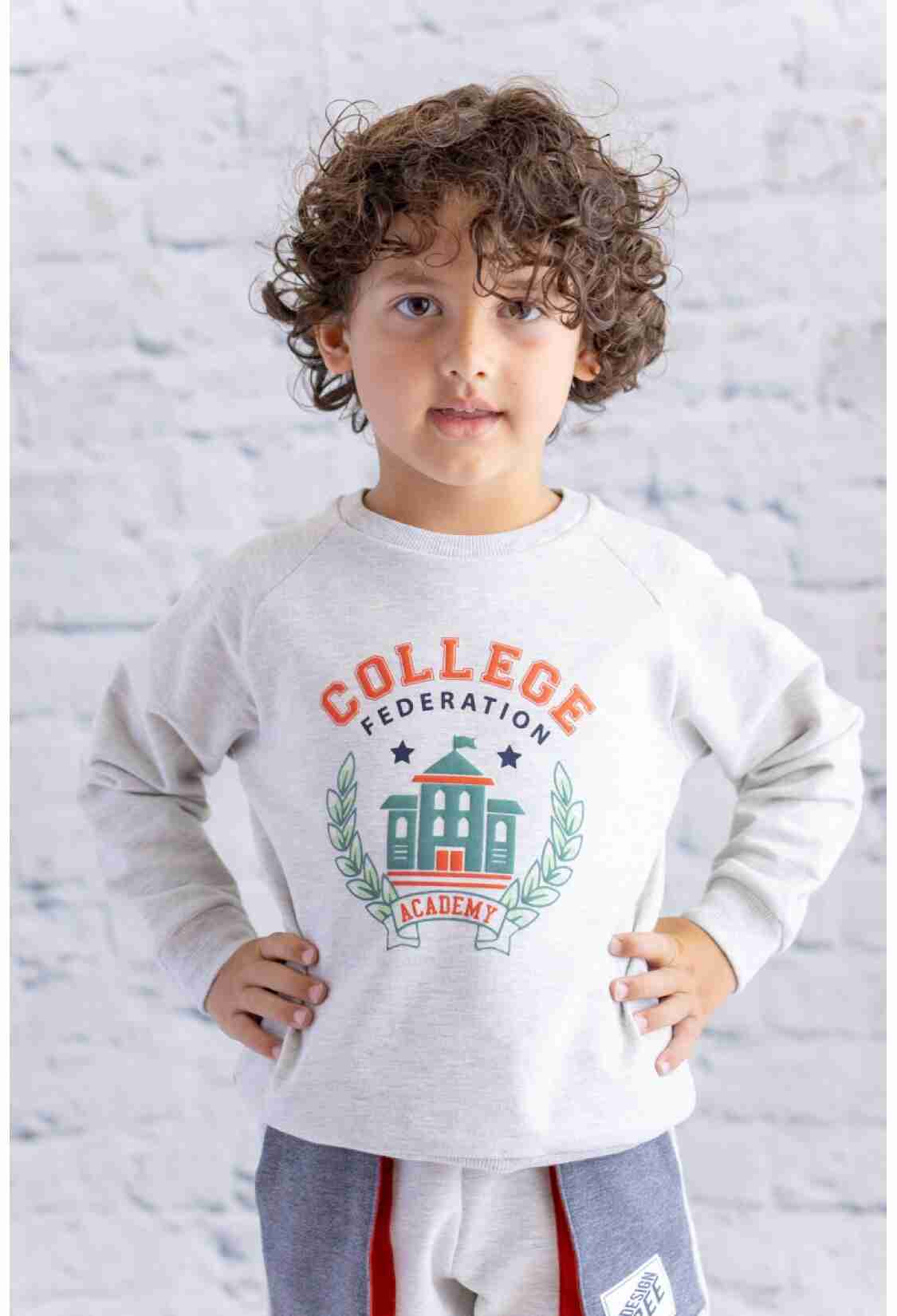 Baby Tops - Toptan Erkek Bebek Reglan Baskılı Sweatshirt 6-48M 1070-252M1KJM61 - Brand: Zeyland - Kids & Bby Clothes From TheBS Kids Turkey