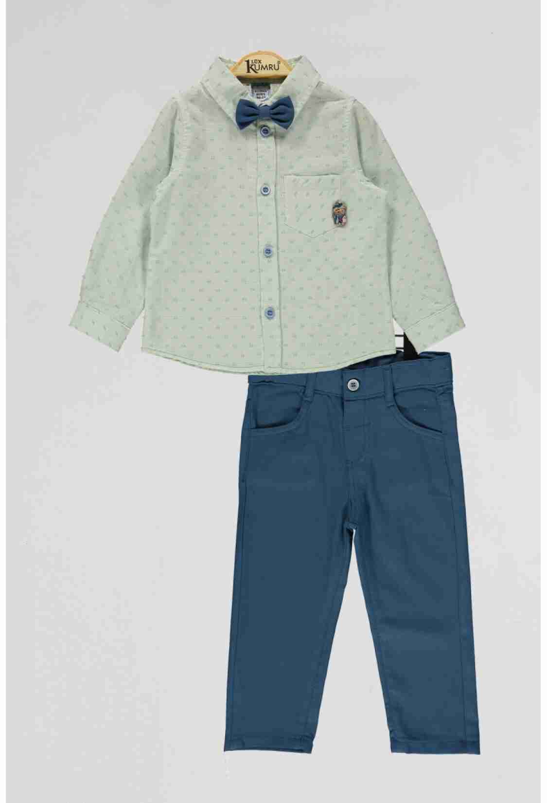 Boys' Sets - Toptan Erkek Çocuk 2'li Gömlek ve Pantolon Takım 2-5Y 1075-4085 - Brand: Kumru Bebe - Kids & Bby Clothes From TheBS Kids Turkey