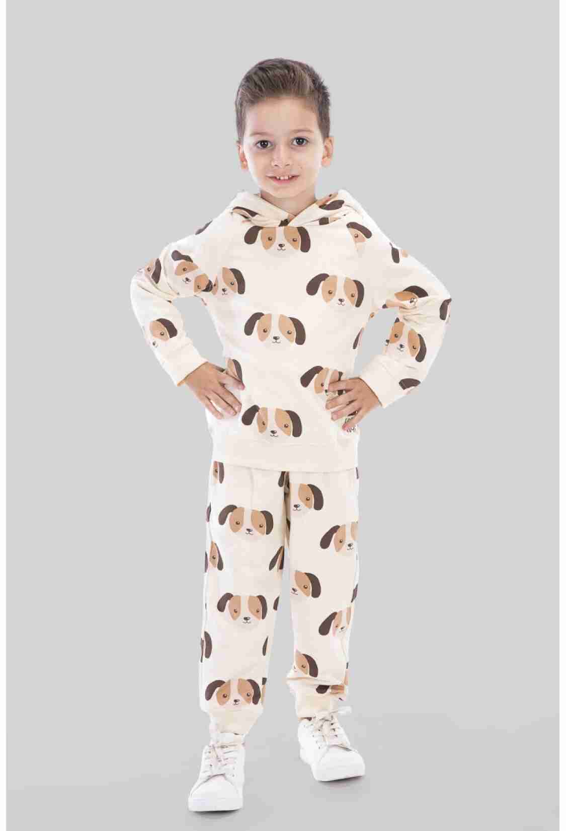 Boys' Sets - Toptan Erkek Çocuk 2'li Kapüşonlu Eşofman Takım 2-5Y 1099-0856 - Brand: Tuffy - Kids & Bby Clothes From TheBS Kids Turkey