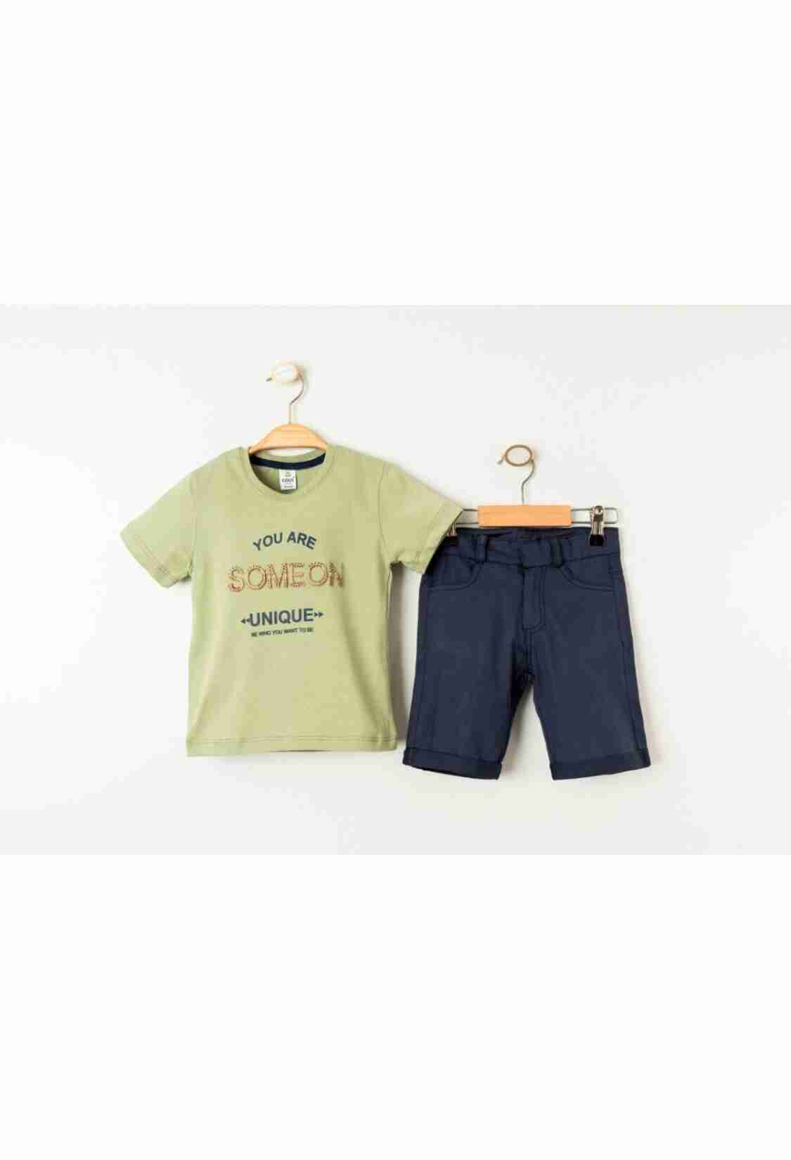 Boys' Sets - Toptan Erkek Çocuk 2'li Tişört ve Şort Takımı 1-4Y 2036-23400 - Brand: Cool Exclusive - Kids & Bby Clothes From TheBS Kids Turkey