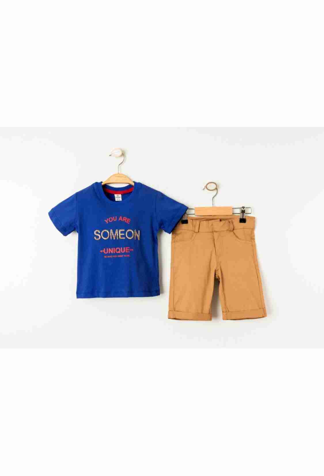 Boys' Sets - Toptan Erkek Çocuk 2'li Tişört ve Şort Takımı 1-4Y 2036-23400 - Brand: Cool Exclusive - Kids & Bby Clothes From TheBS Kids Turkey