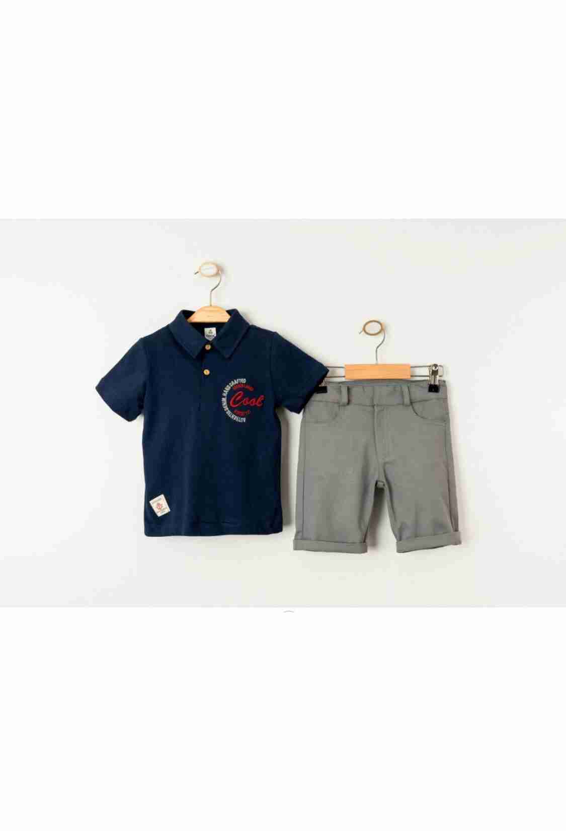 Boys' Sets - Toptan Erkek Çocuk 2'li Tişört ve Şort Takımı 1-4Y 2036-23406 - Brand: Cool Exclusive - Kids & Bby Clothes From TheBS Kids Turkey