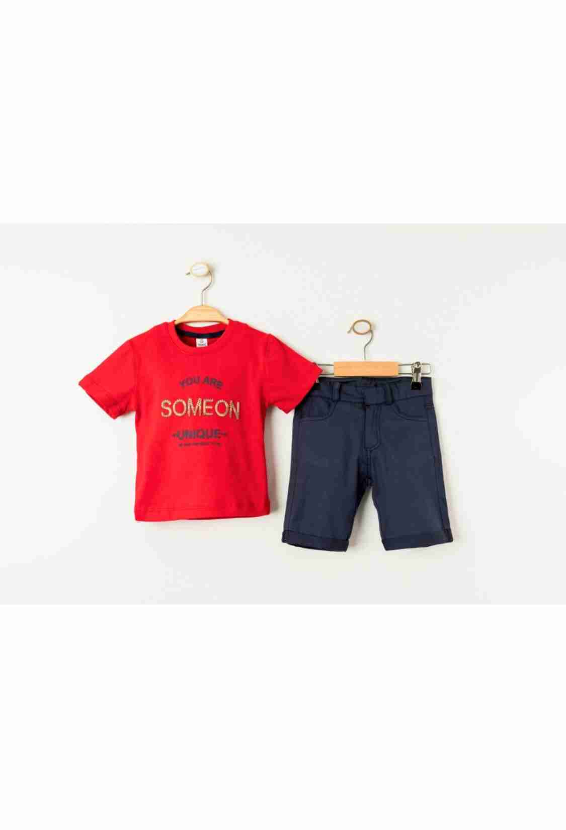 Boys' Sets - Toptan Erkek Çocuk 2'li Tişört ve Şort Takımı 5-8Y 2036-23401 - Brand: Cool Exclusive - Kids & Bby Clothes From TheBS Kids Turkey
