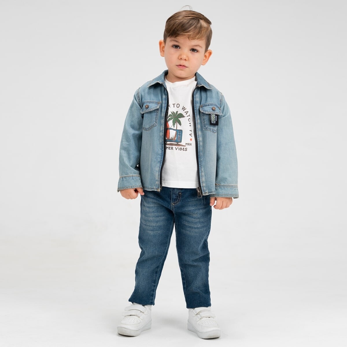 Boys' Sets - Toptan Erkek Çocuk 3' lü Gömlek Pantolon T-shirt Takım 5-8Y 2036-22623 - Brand: Cool Exclusive - Kids & Bby Clothes From TheBS Kids Turkey