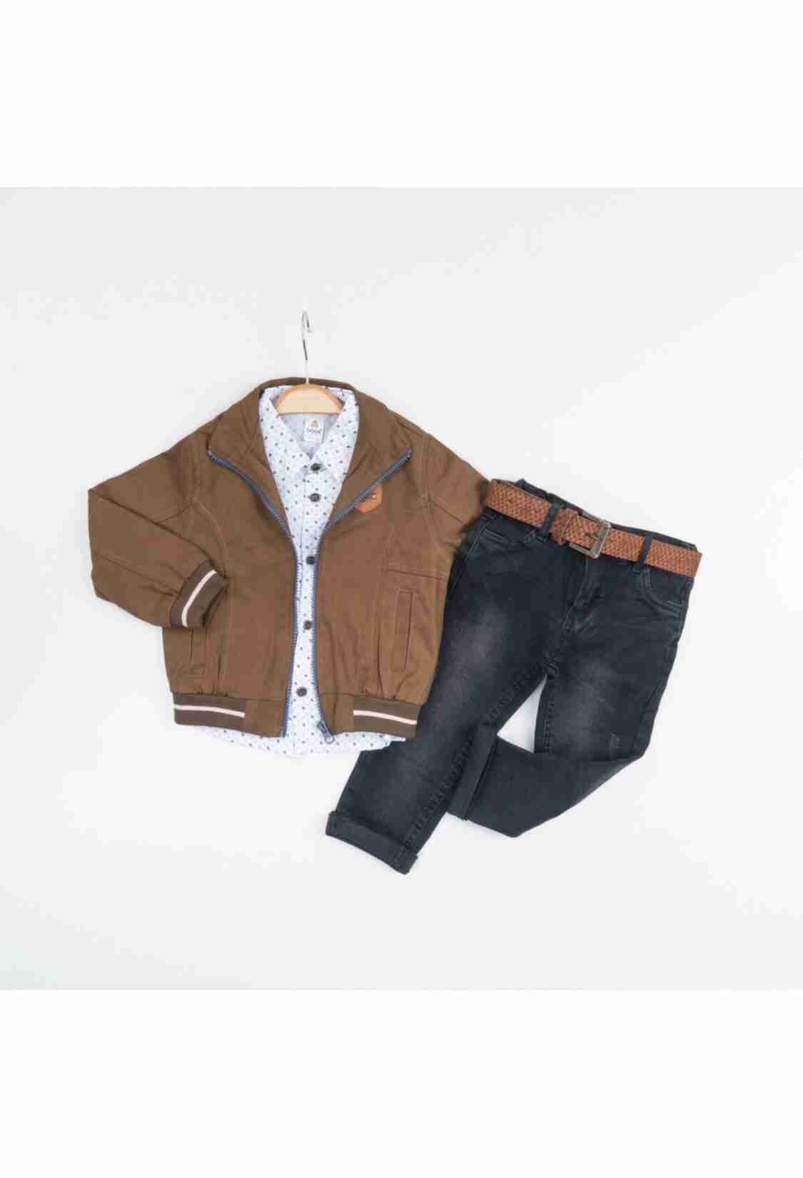 Boys' Sets - Toptan Erkek Çocuk 3'lü Ceket, Gömlek ve Pantolon Takım 1-4Y 2036-28110 - Brand: Cool Exclusive - Kids & Bby Clothes From TheBS Kids Turkey