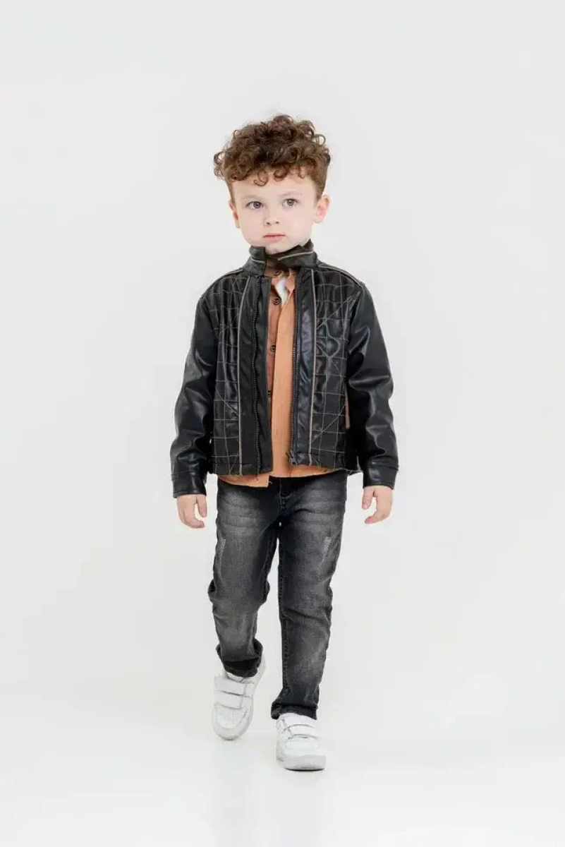 Boys' Outerwear - Toptan Erkek Çocuk 3'lü Ceket, Gömlek ve Pantolon Takım 5-8Y 2036-26089 - Brand: Cool Exclusive - Kids & Bby Clothes From TheBS Kids Turkey