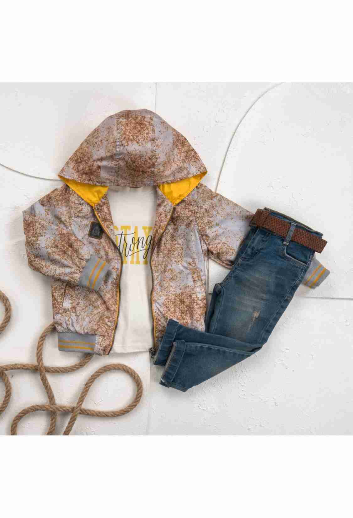 Boys' Sets - Toptan Erkek Çocuk 3'lü Yağmurluk Pantolon Takım 1-4Y 2036-25133 - Brand: Cool Exclusive - Kids & Bby Clothes From TheBS Kids Turkey