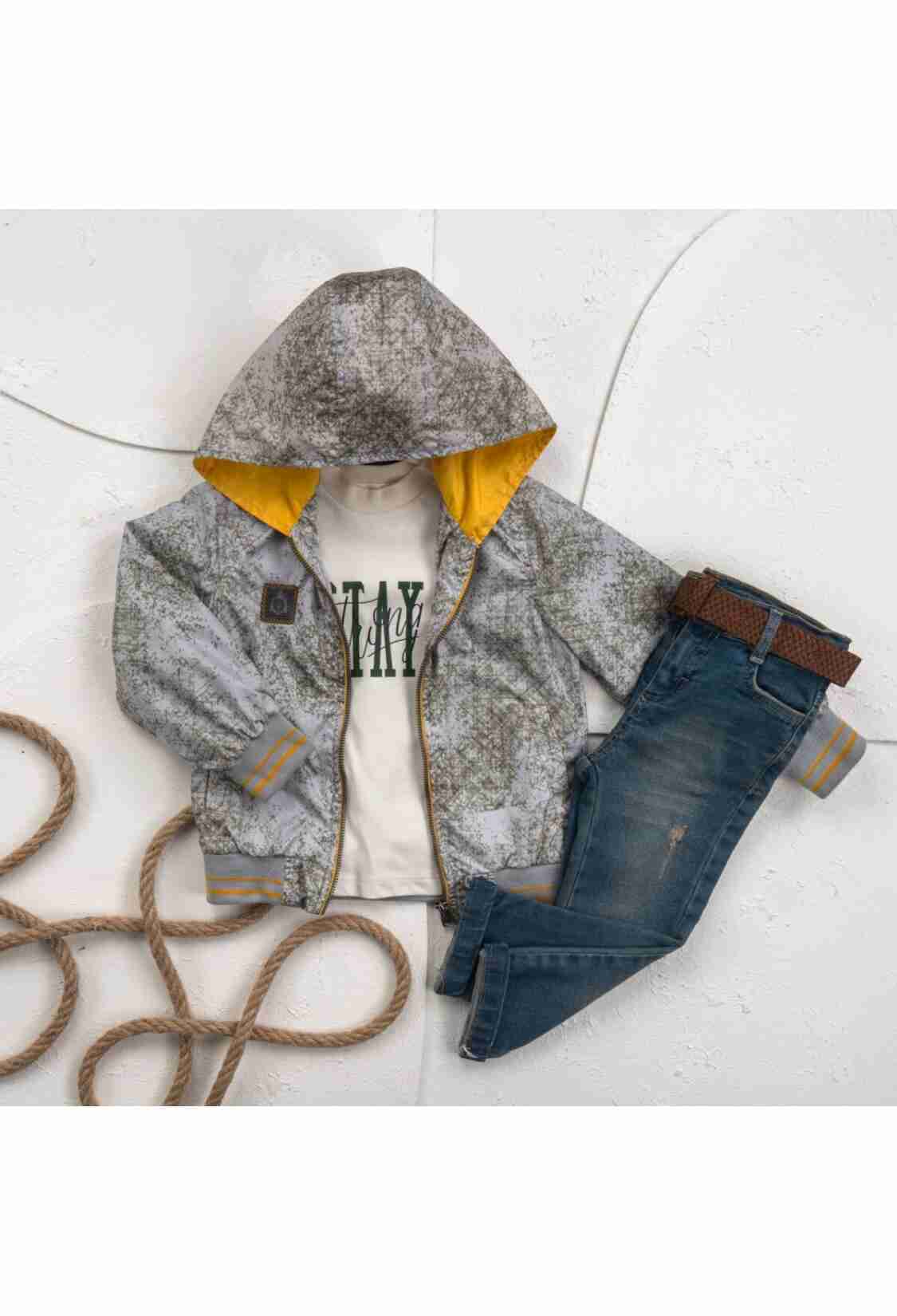 Boys' Sets - Toptan Erkek Çocuk 3'lü Yağmurluk Pantolon Takım 1-4Y 2036-25133 - Brand: Cool Exclusive - Kids & Bby Clothes From TheBS Kids Turkey