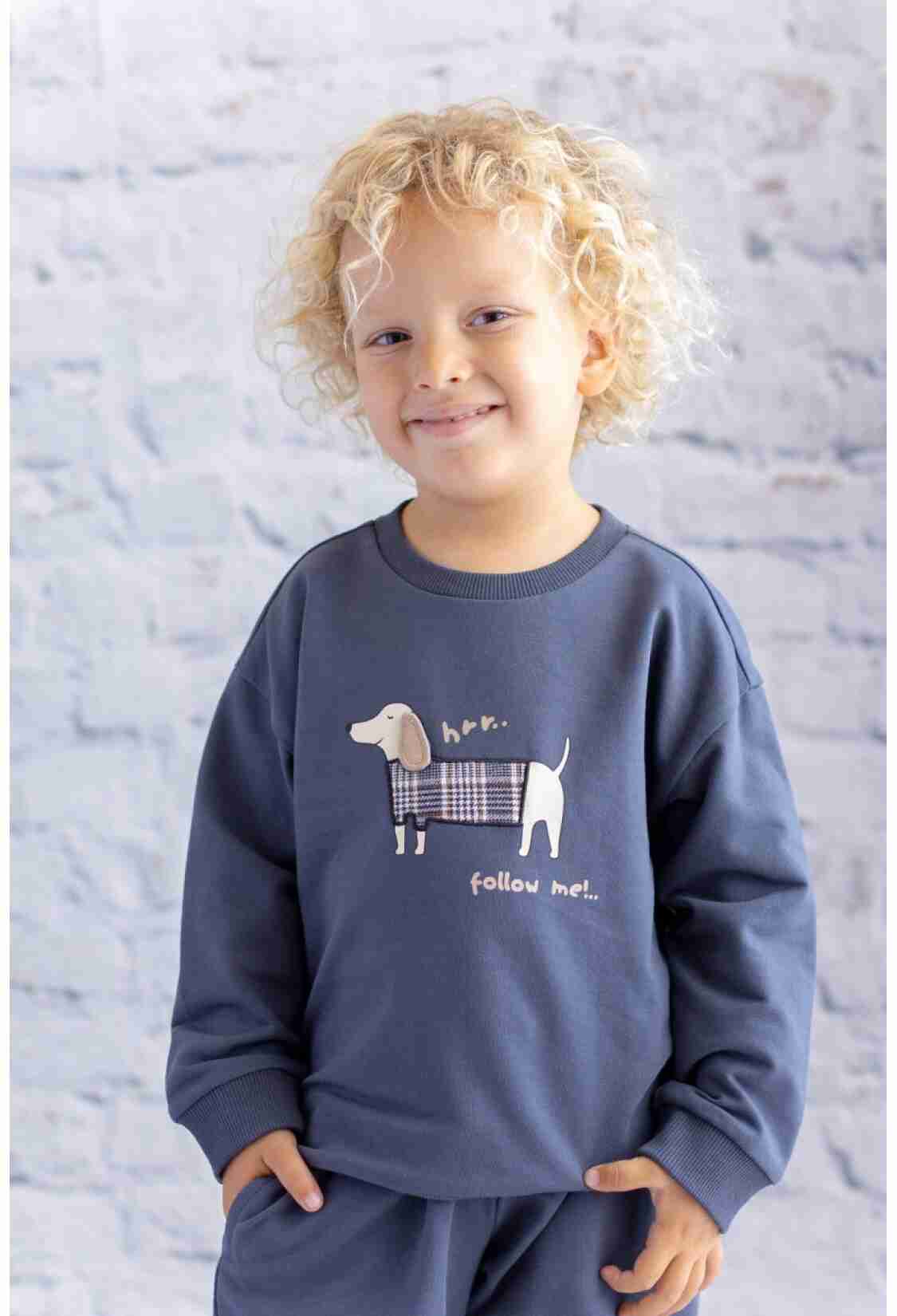 Boys' Tops - Toptan Erkek Çocuk Baskı Nakış Detaylı Sweatshirt 5-8Y 1070-252M3KOP62 - Brand: Zeyland - Kids & Bby Clothes From TheBS Kids Turkey