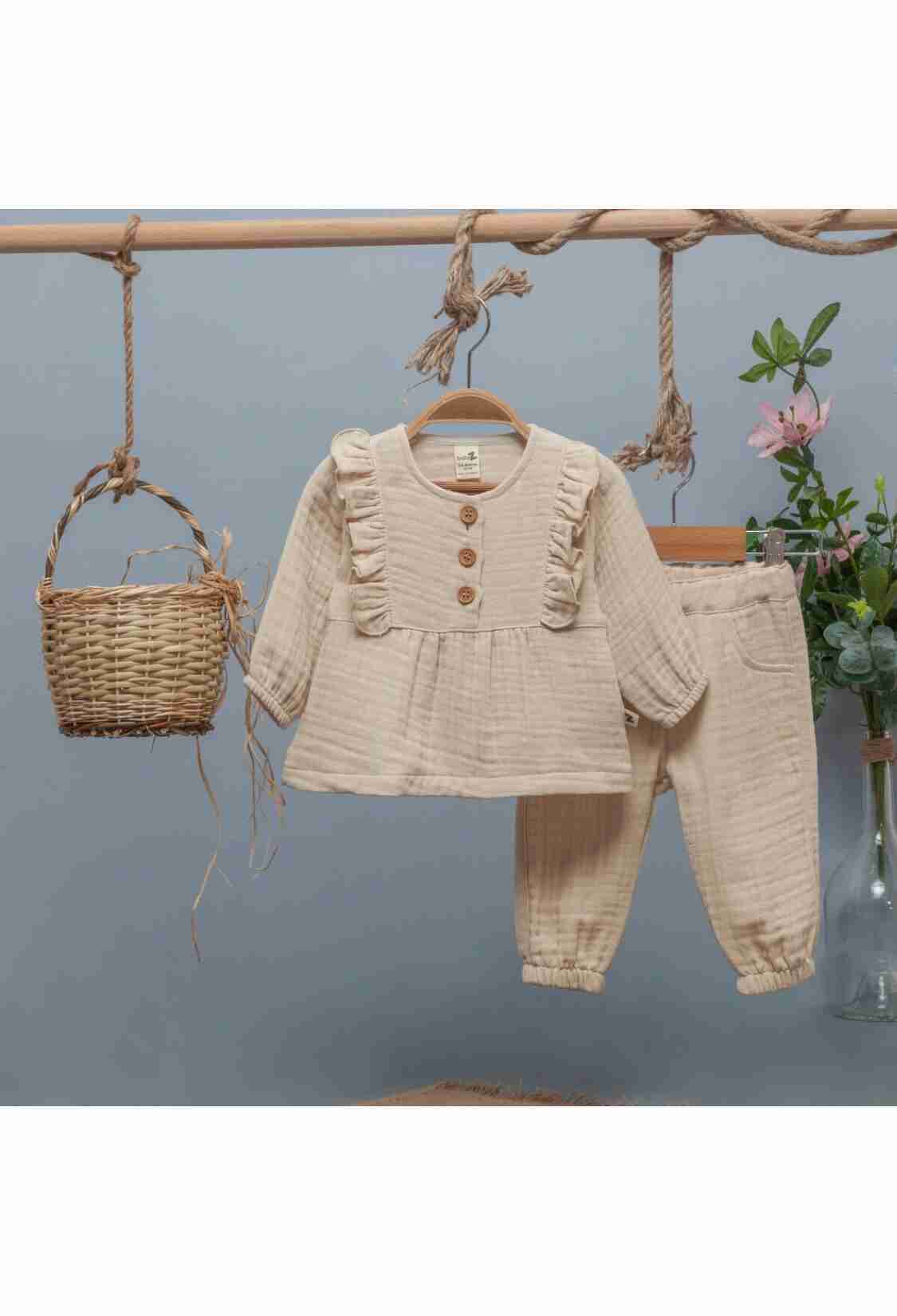 Baby Sets - Toptan Kız Bebek 2'li Takım 6-24M 1097-5681 - Brand: BabyZ - Kids & Bby Clothes From TheBS Kids Turkey