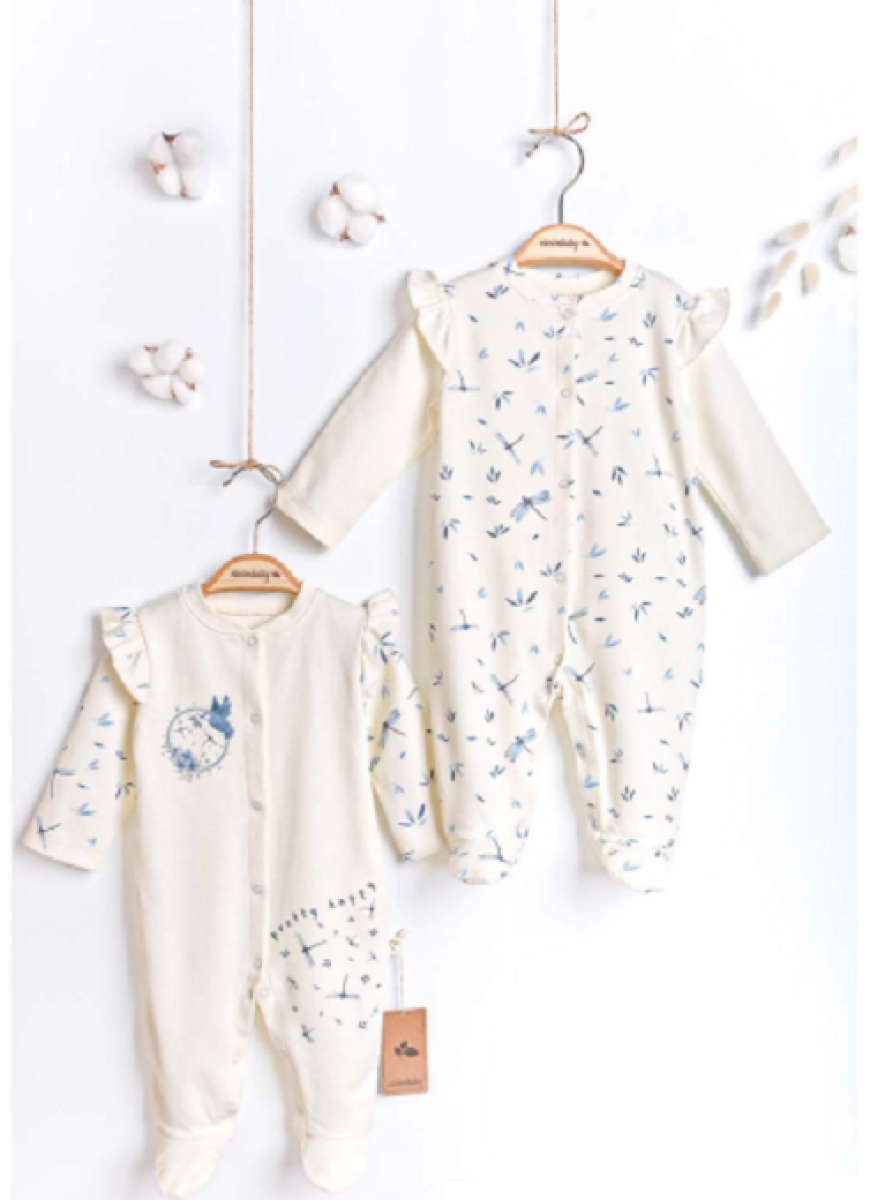 Baby Rompers and Overalls - Toptan Kız Bebek 2'li Tulum Takım 3-6M 1043-4931 - Brand: Ciccimbaby - Kids & Bby Clothes From TheBS Kids Turkey