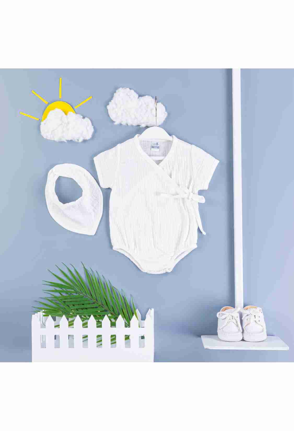 Baby Sets - Toptan Kız Bebek 2'li Zıbın Seti 0-3M 1097-5423 - Brand: BabyZ - Kids & Bby Clothes From TheBS Kids Turkey